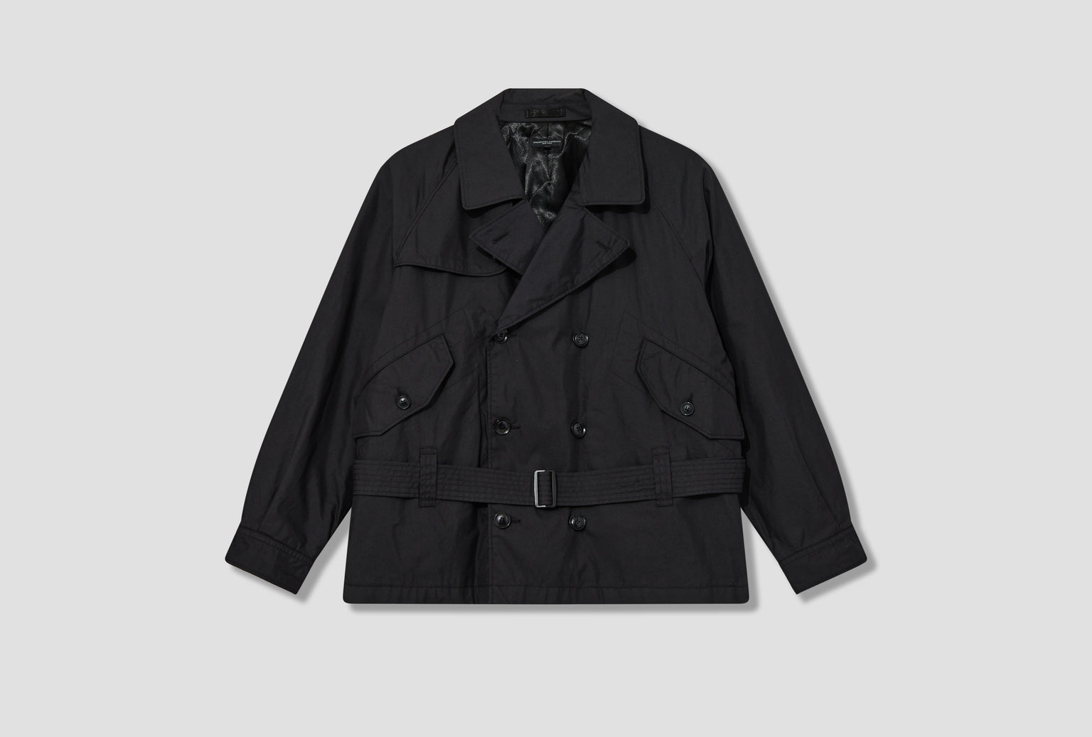 SHORT TRENCH JACKET - BLACK NYCO TWILL BS003 / 24F1D076