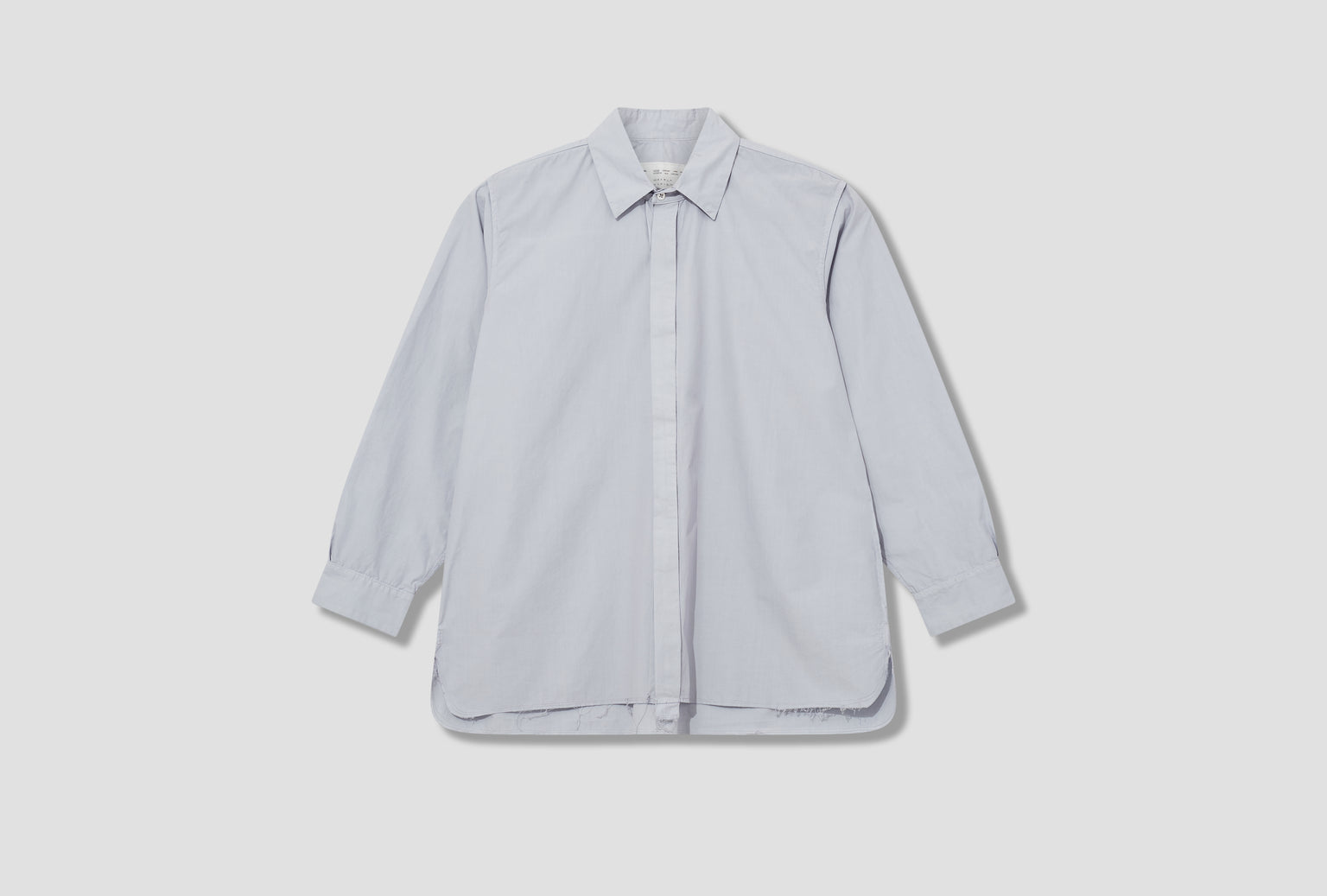 INSIDE-OUT BASIC SHIRT - DYED COTTON POPLIN CF.18.04.01.01 Grey