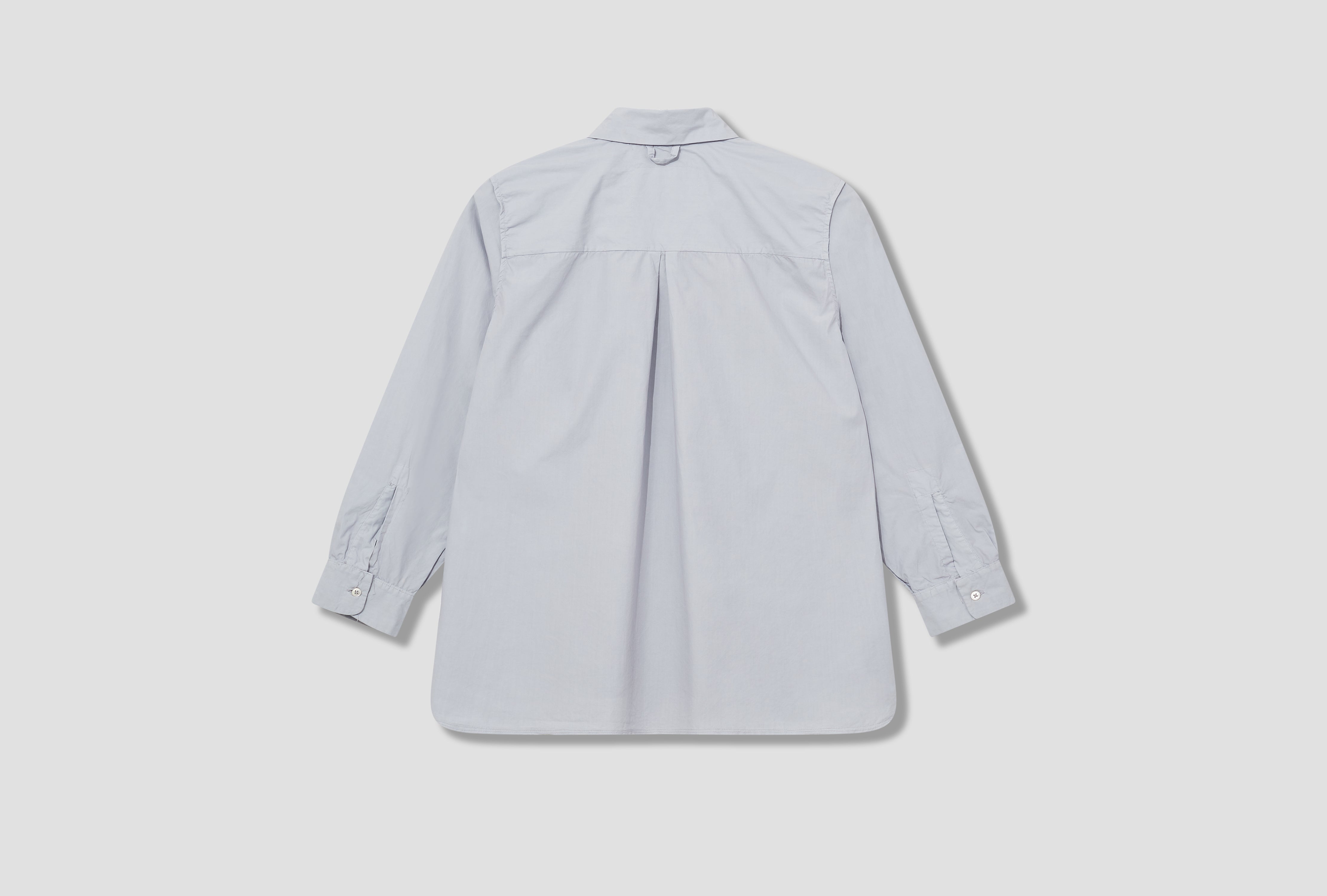 INSIDE-OUT BASIC SHIRT - DYED COTTON POPLIN CF.18.04.01.01 Grey