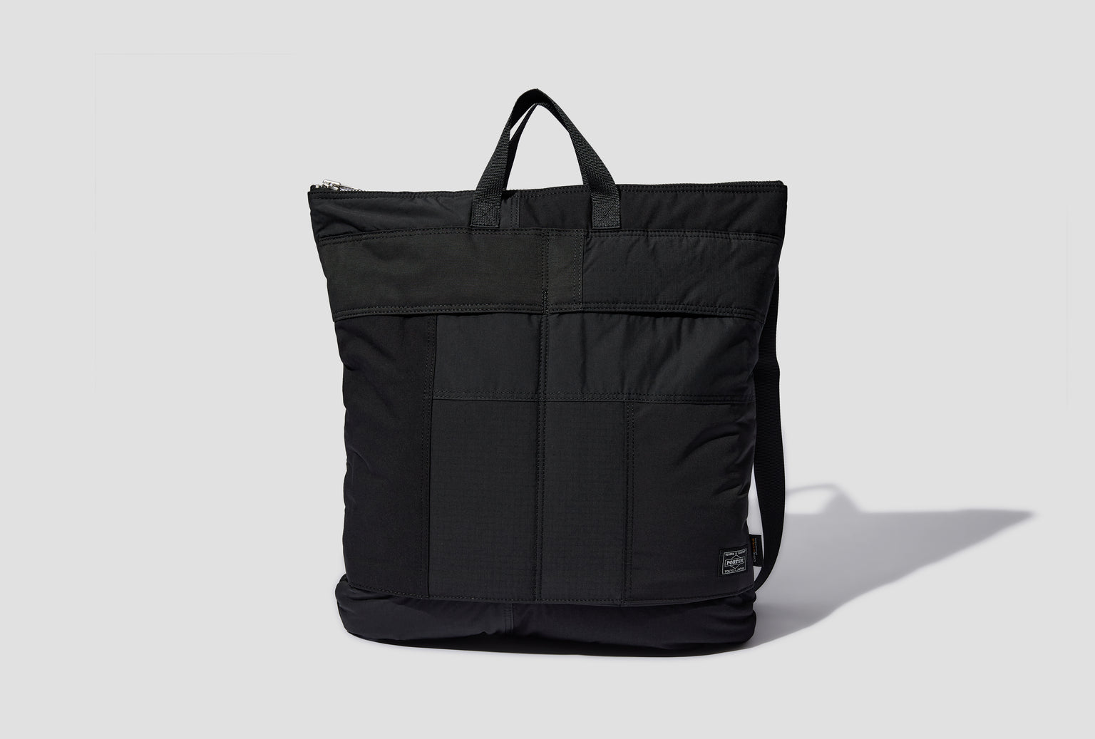 PORTER - YOSHIDA & CO. - HELMET BAG / CORDURA NYLON PATCHWORK HN-K202-W24 Black