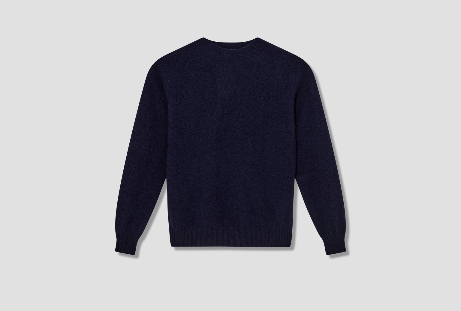 BRUSHED SHETLAND CREW NECK JUMPER DR2A3A 21501-01 Navy