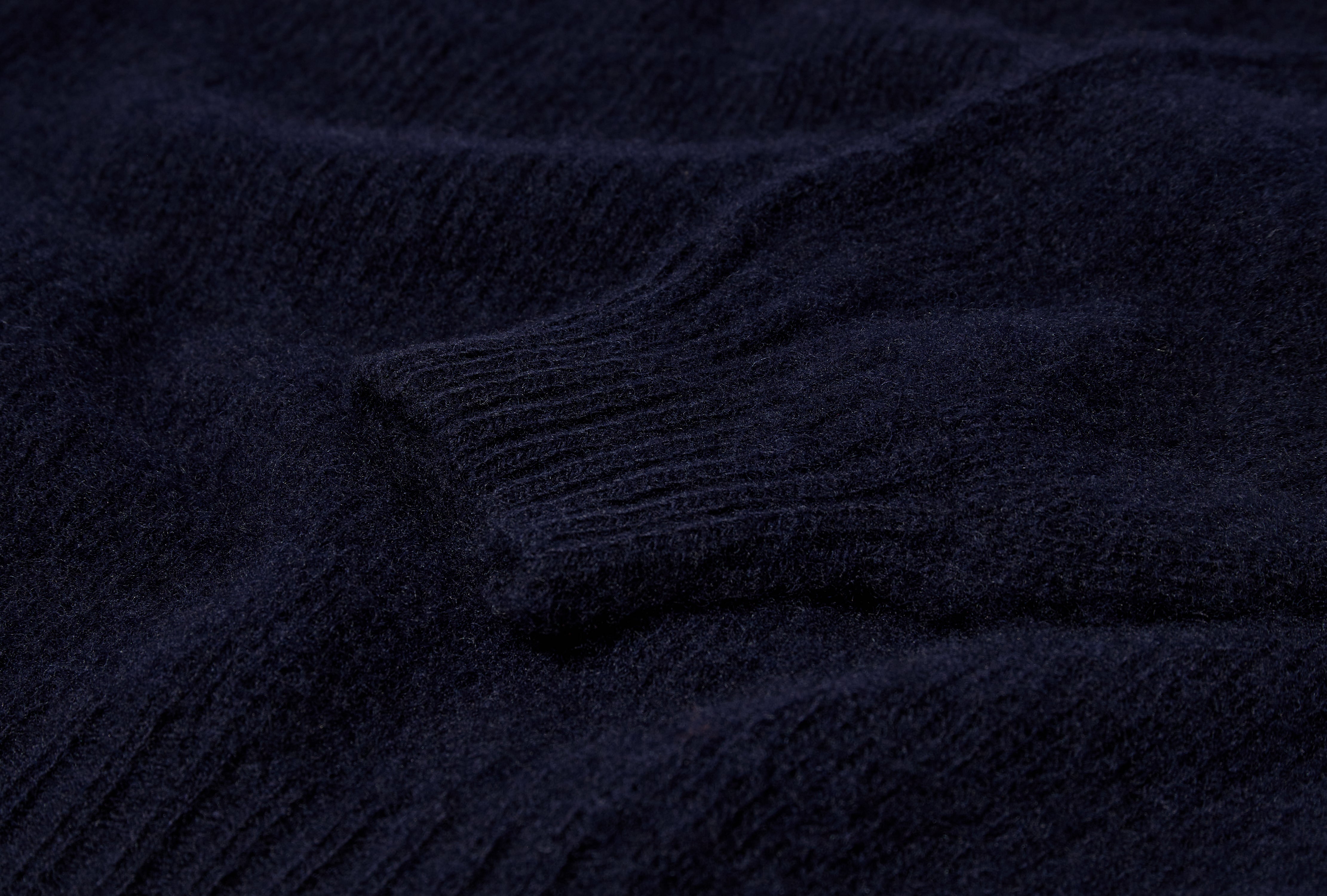 BRUSHED SHETLAND CREW NECK JUMPER DR2A3A 21501-01 Navy