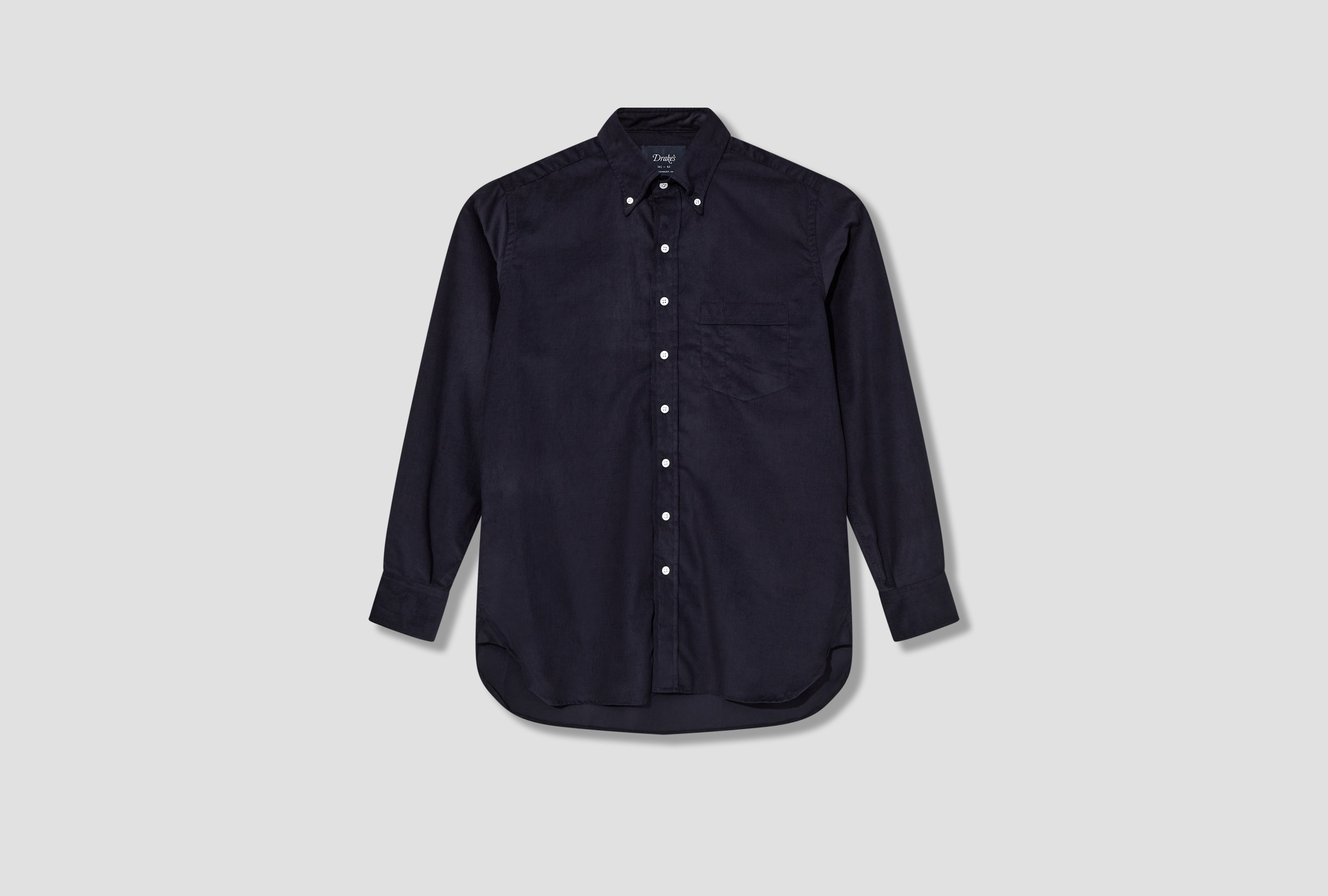 BUTTON DOWN CORDUROY SHIRT DR2A4A 21830-05 Navy