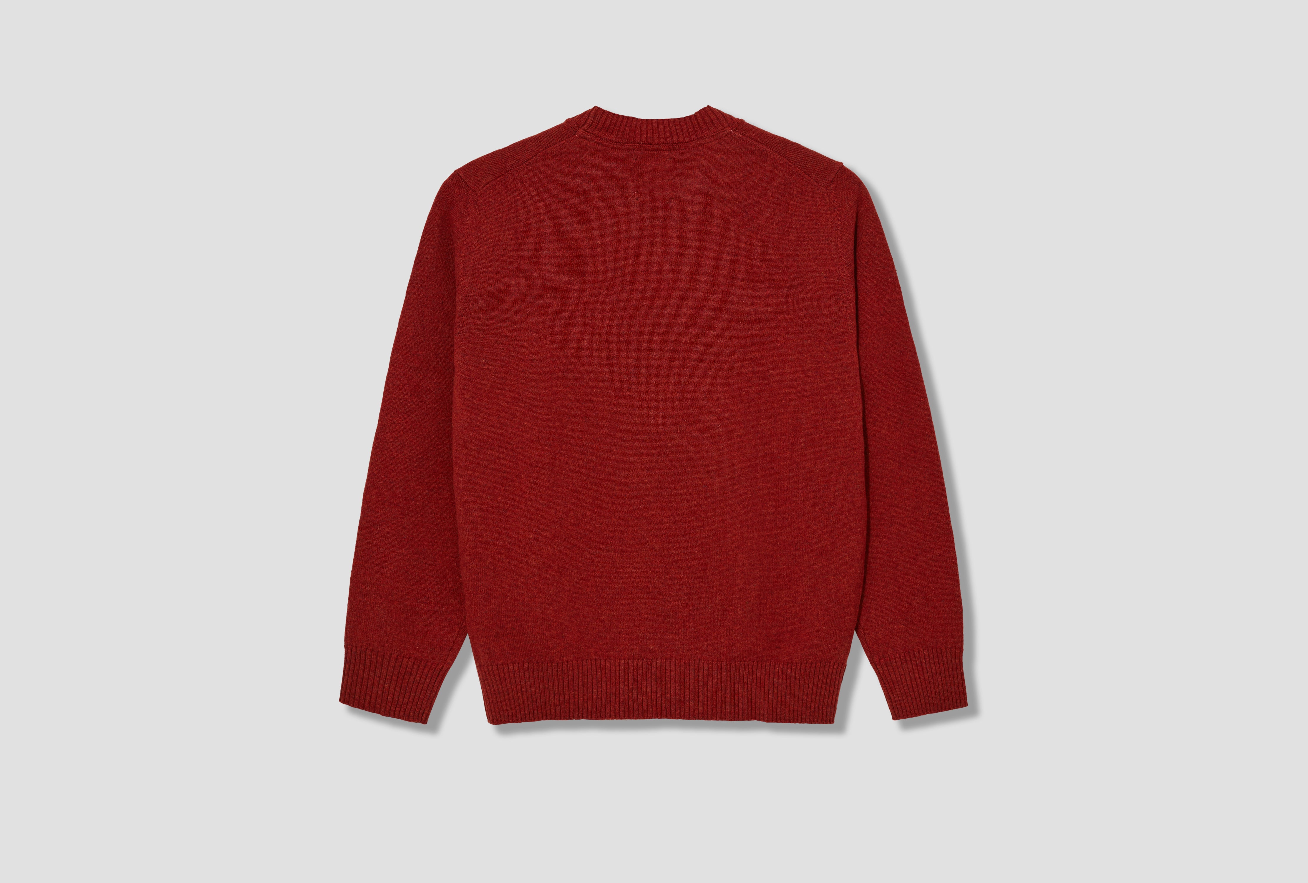 NORSE STANDARD MERINO LAMBSWOOL SWEATER N45-0620 Red