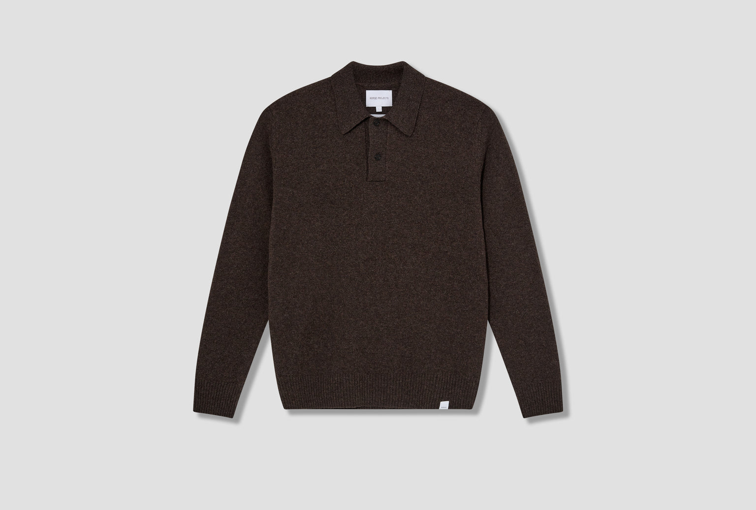 NORSE STANDARD MERINO LAMBSWOOL POLO N45-0621 Brown