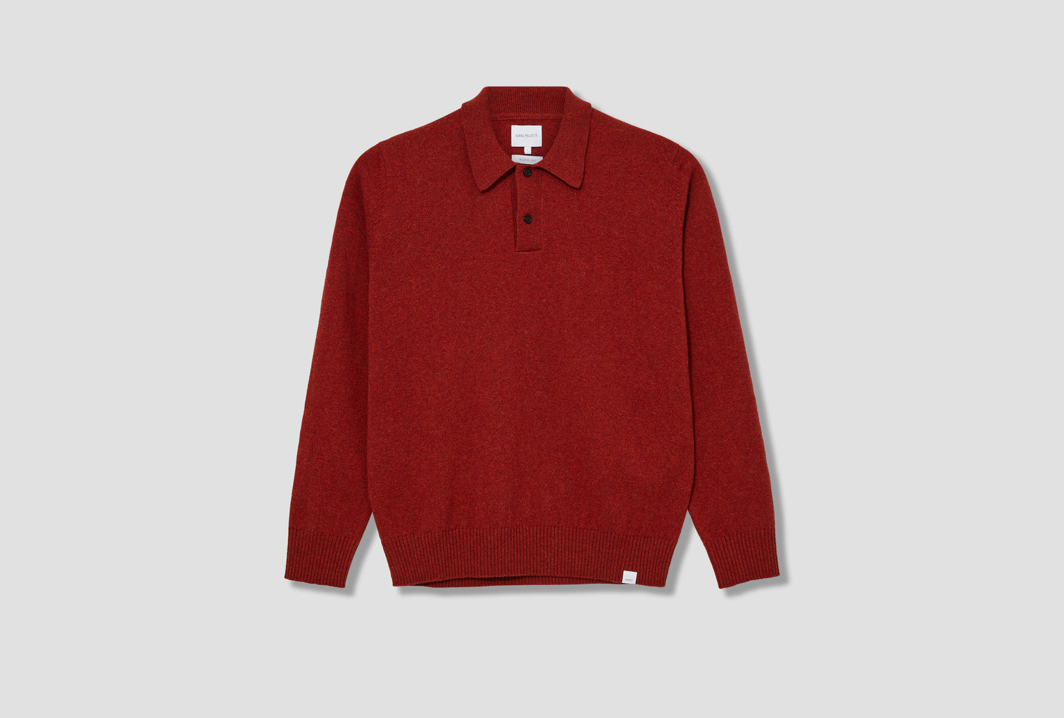 NORSE STANDARD MERINO LAMBSWOOL POLO N45-0621 Red
