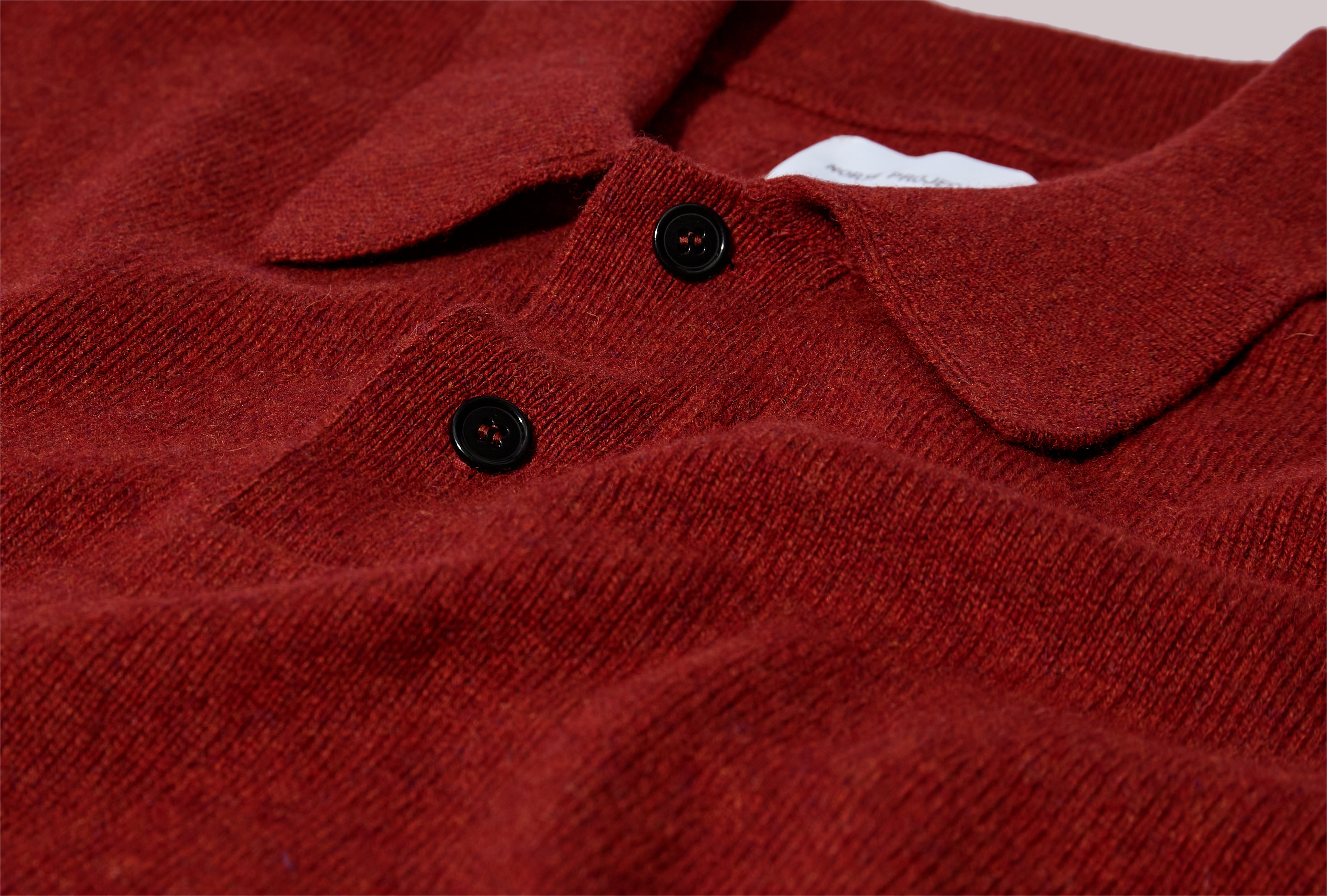 NORSE STANDARD MERINO LAMBSWOOL POLO N45-0621 Red