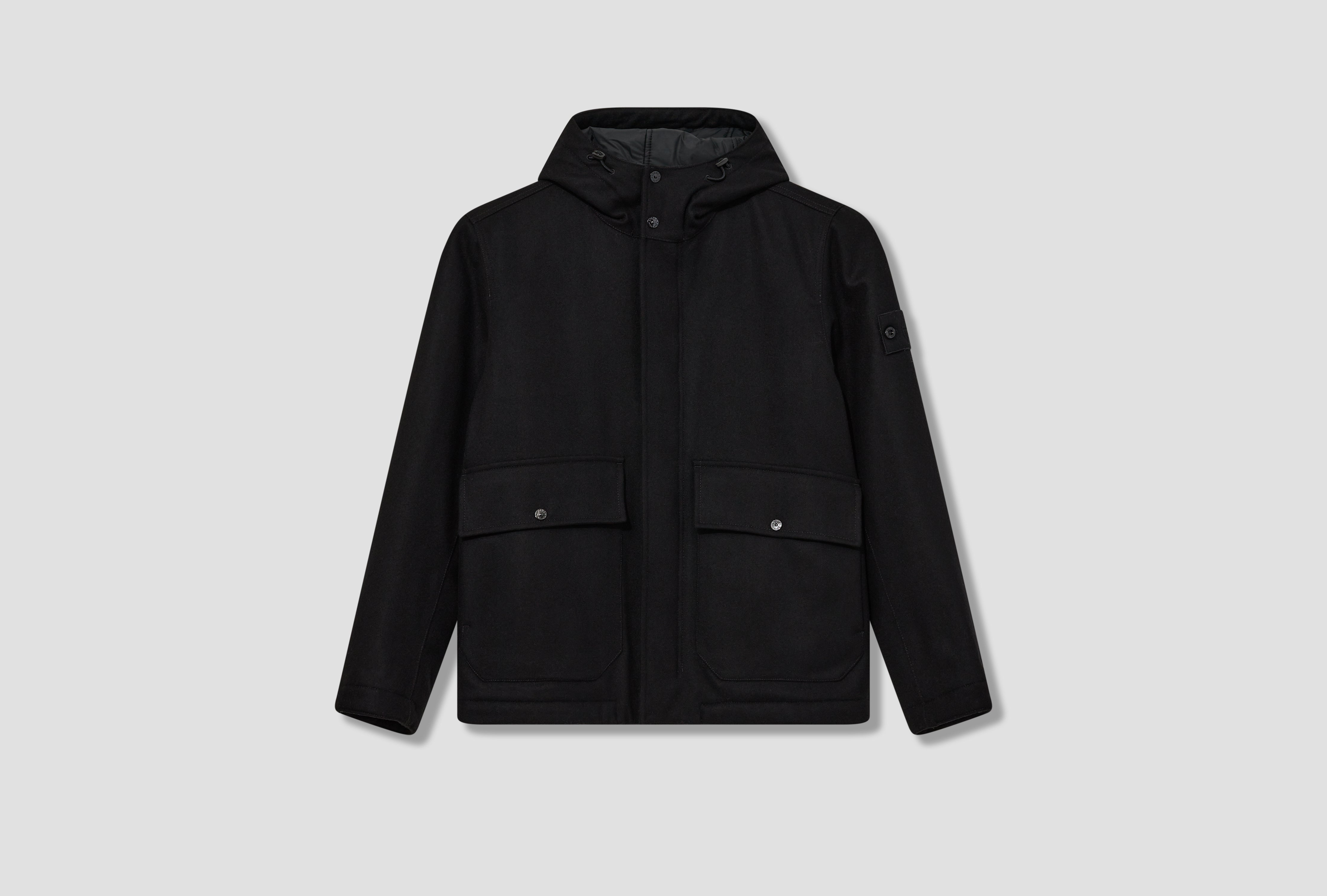 FLANELLA LANA/NYLON STONE ISLAND GHOST PIECE 8115454F4 Black