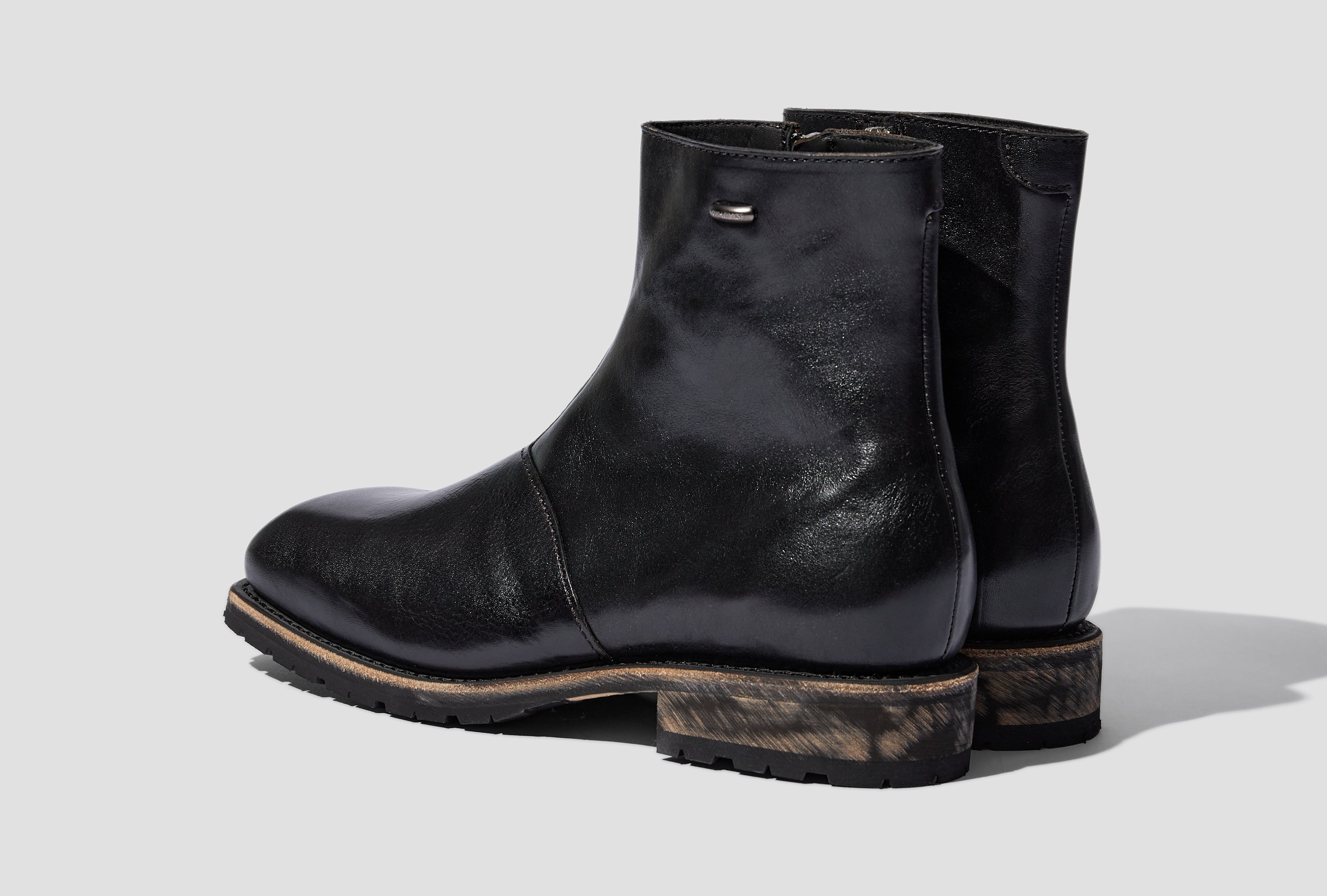 ENGINE BOOT - DEEP BLACK LEATHER A4247EDB