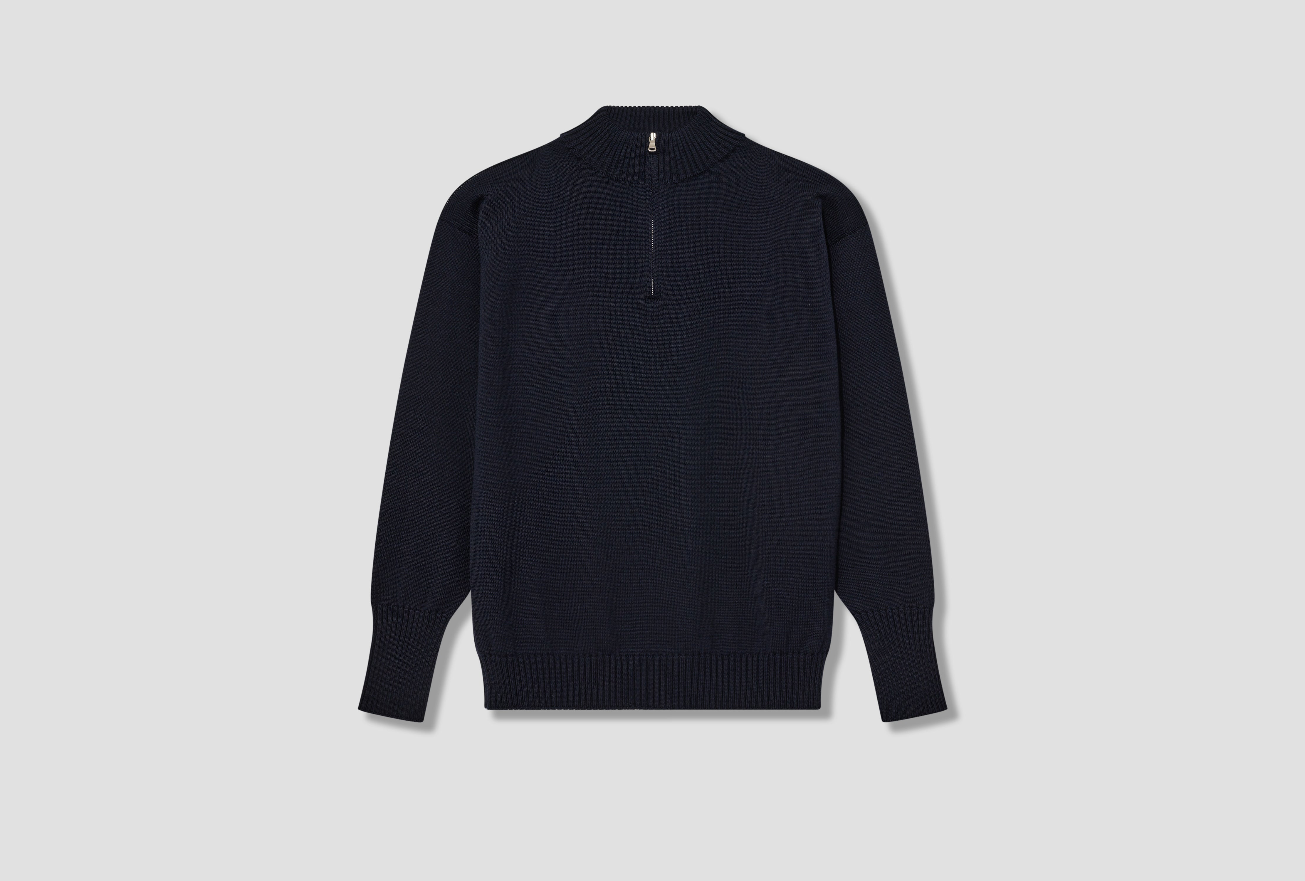 SEAMAN HALF-ZIP - G7 / SIGNATURE YARN Navy