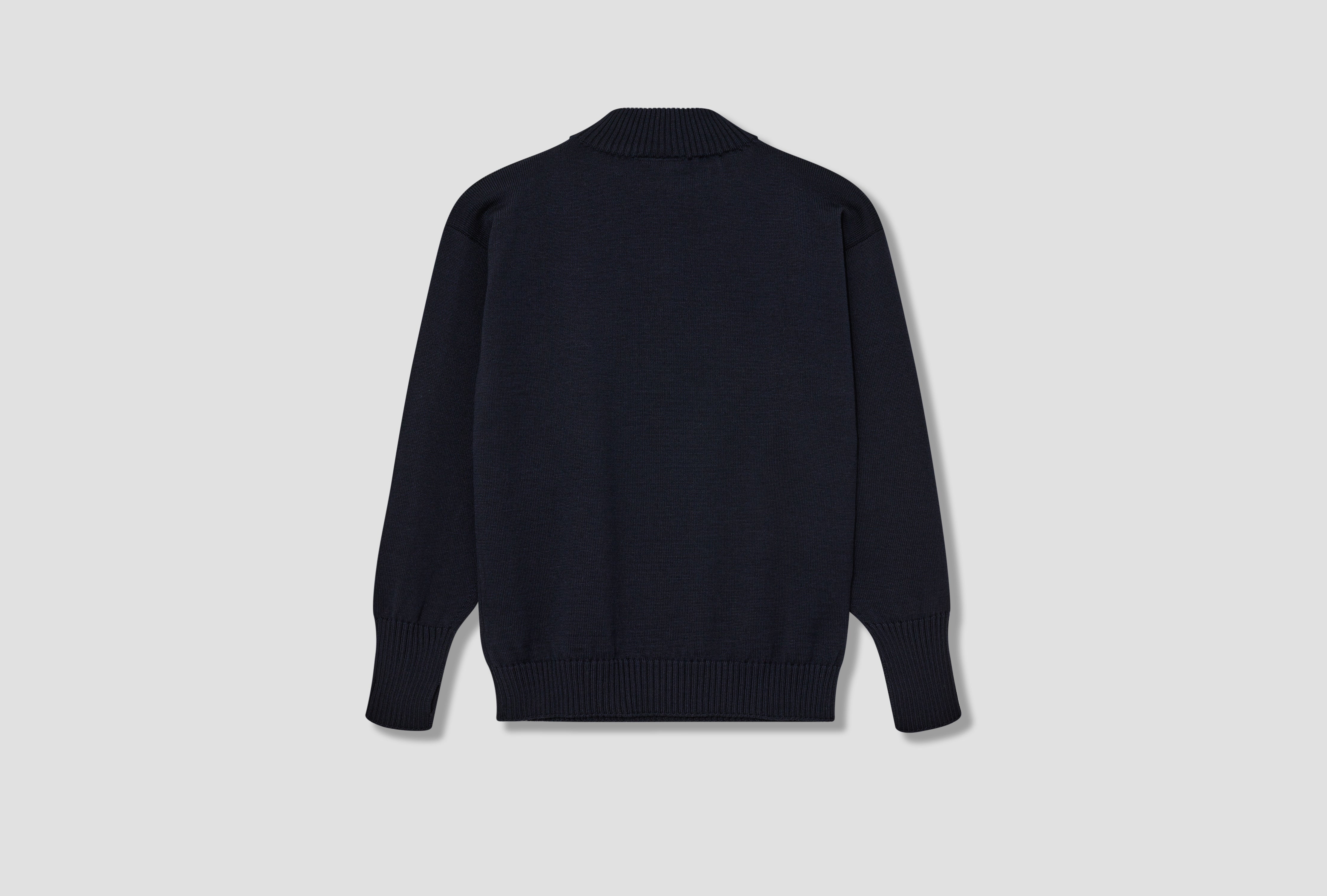 SEAMAN HALF-ZIP - G7 / SIGNATURE YARN Navy