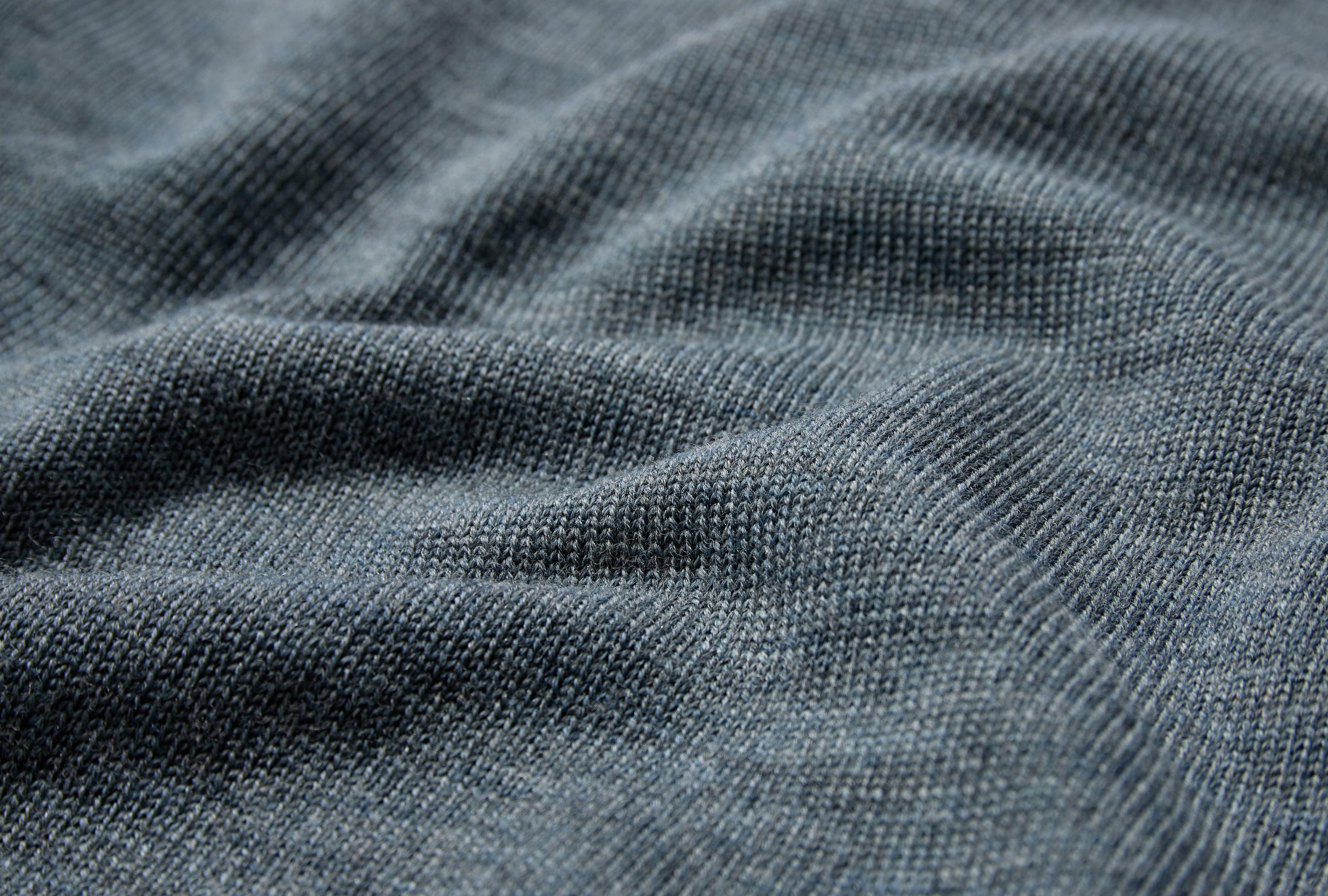 SEAMAN TURTLENECK - G7 / INDIGO DYED YARN Light blue