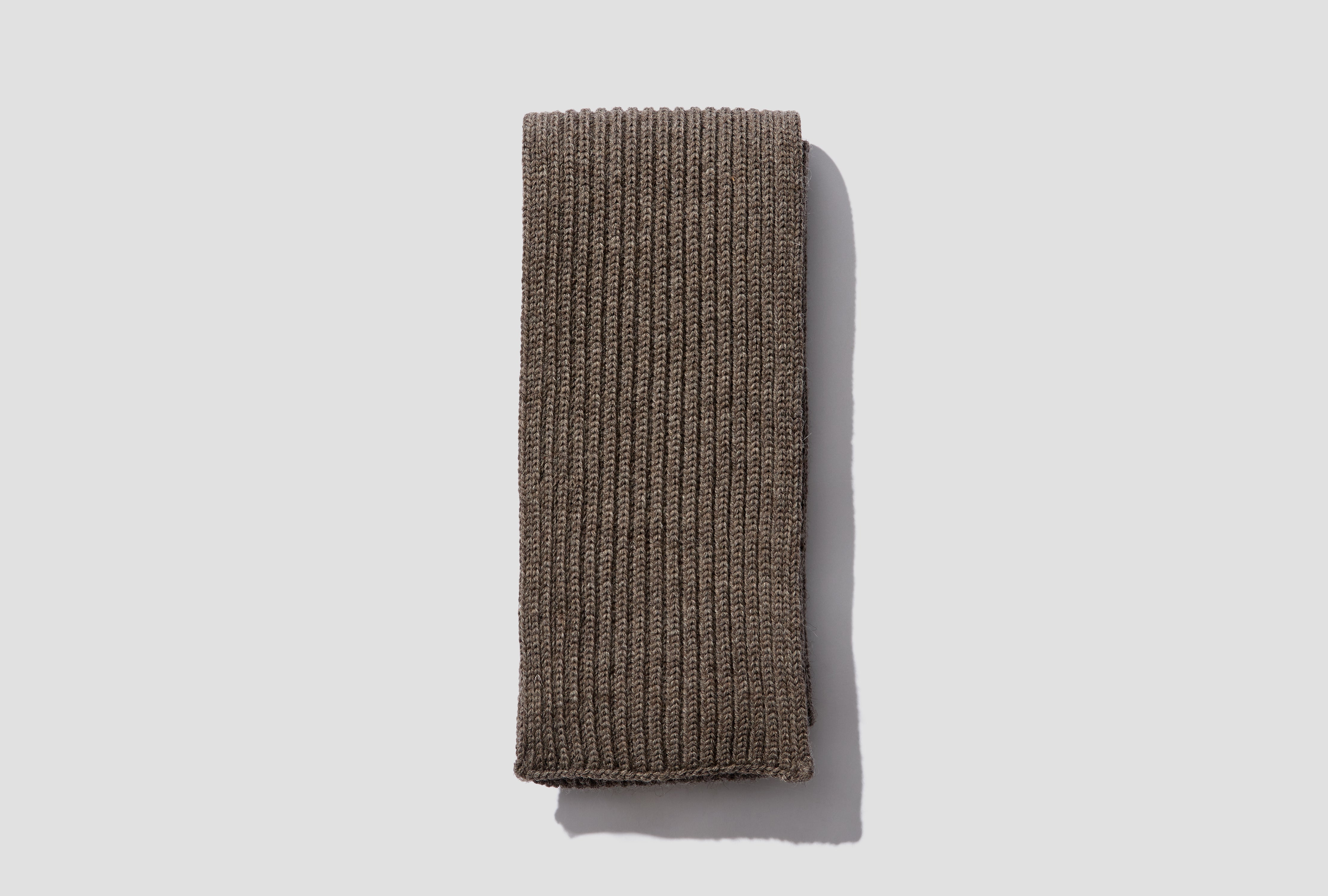 SHORT SCARF - G5 / UNDYED YARN Light brown