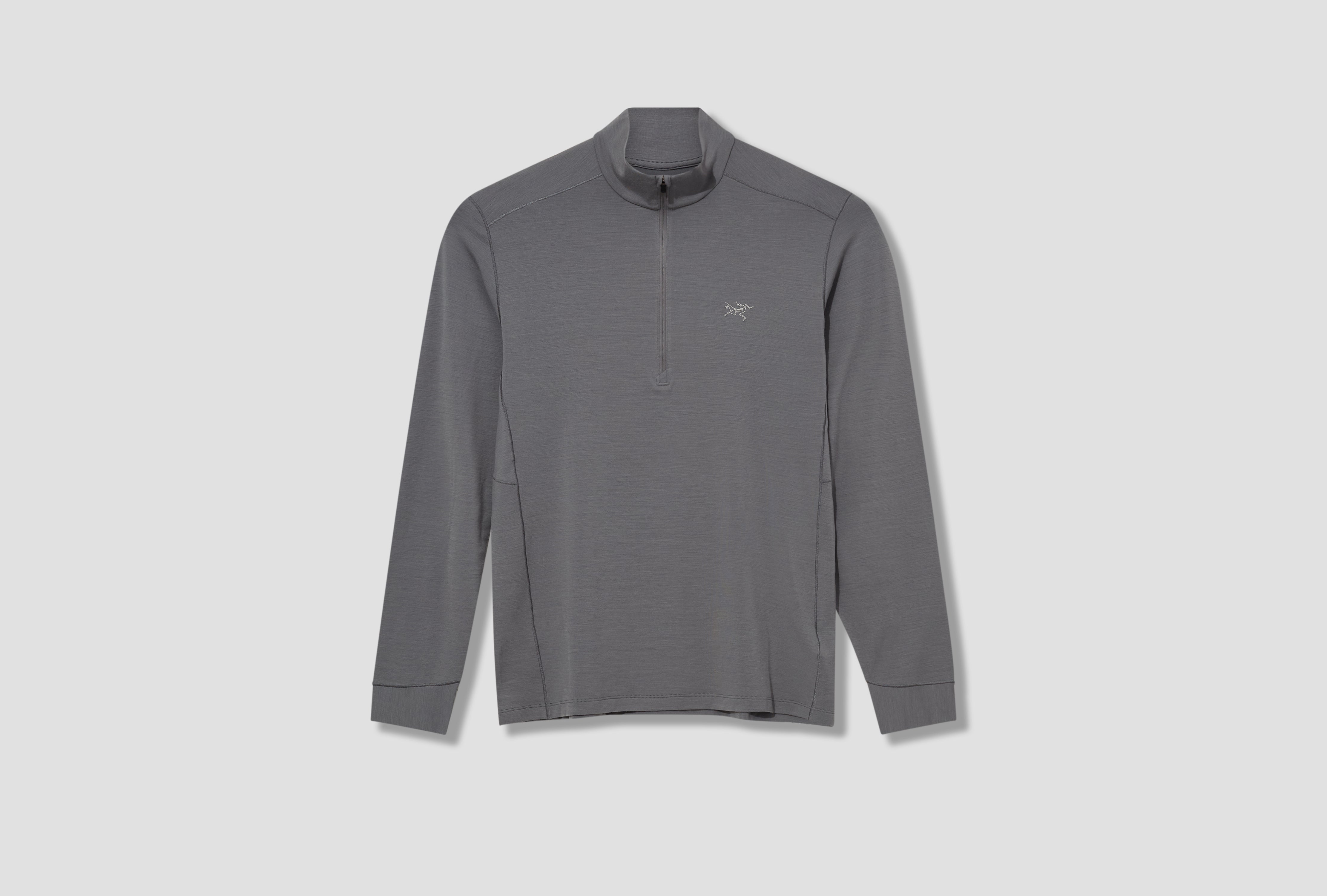 RHO MERINO WOOL ZIP NECK MEN'S X000007497 Grey