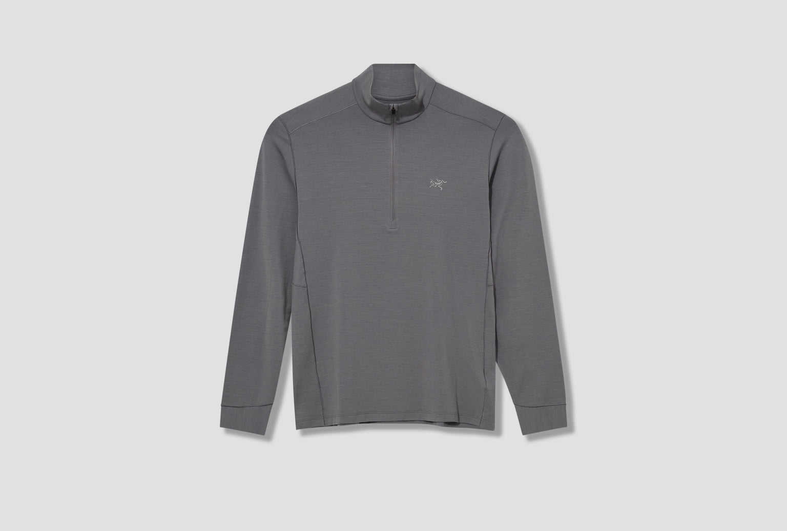 RHO MERINO WOOL ZIP NECK MEN'S X000007497 Grey