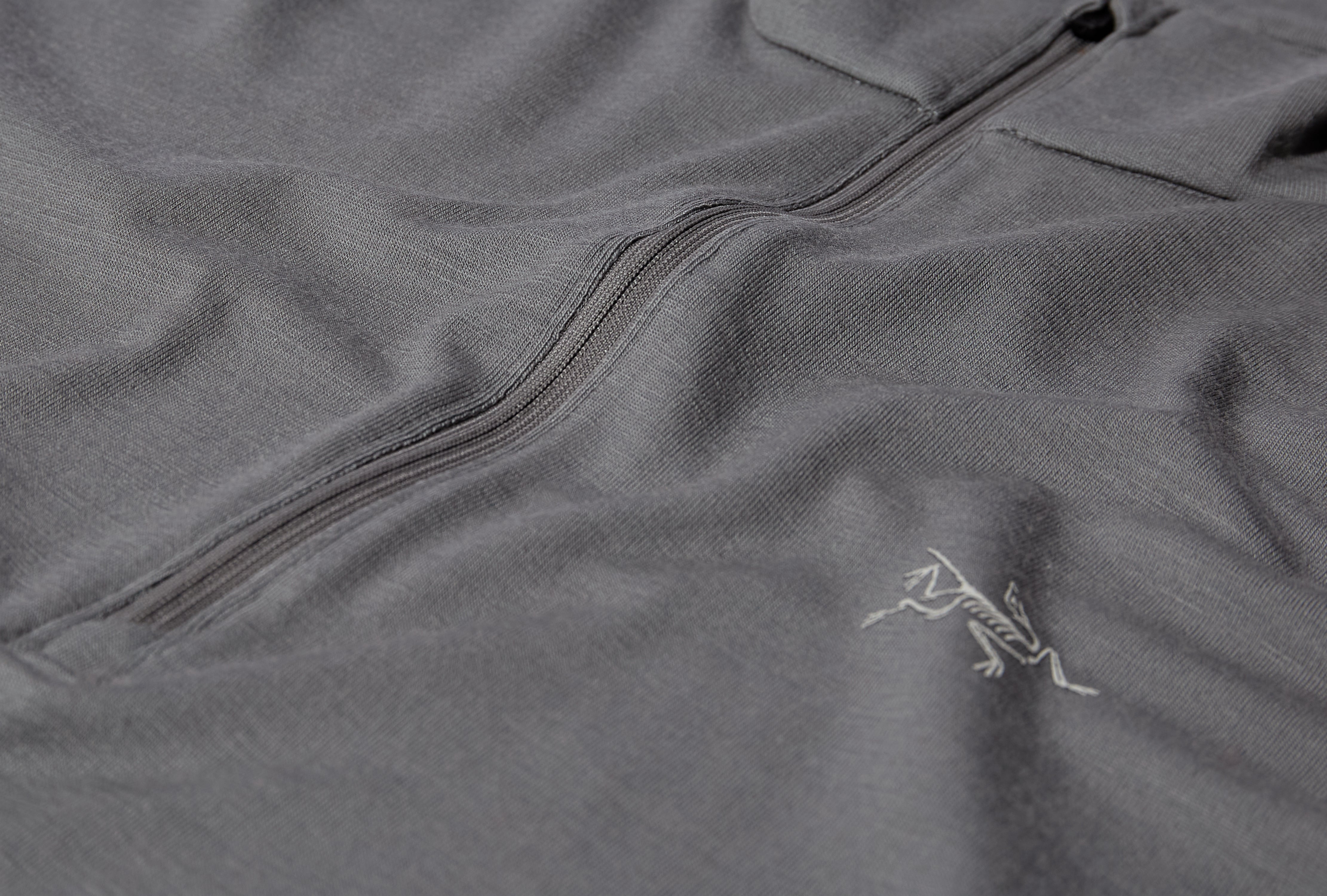 RHO MERINO WOOL ZIP NECK MEN'S X000007497 Grey