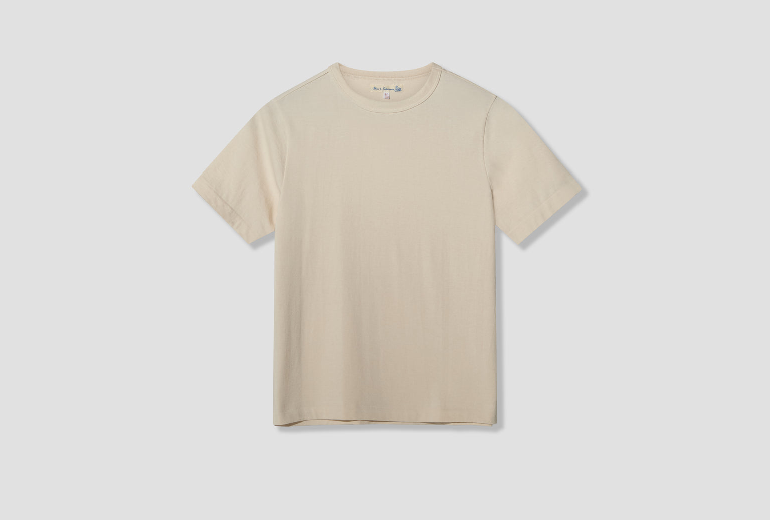 214 LOOPWHEELED MIDWEIGHT T-SHIRT - 7,2OZ/SQ.YD. / RELAXED FIT Off white