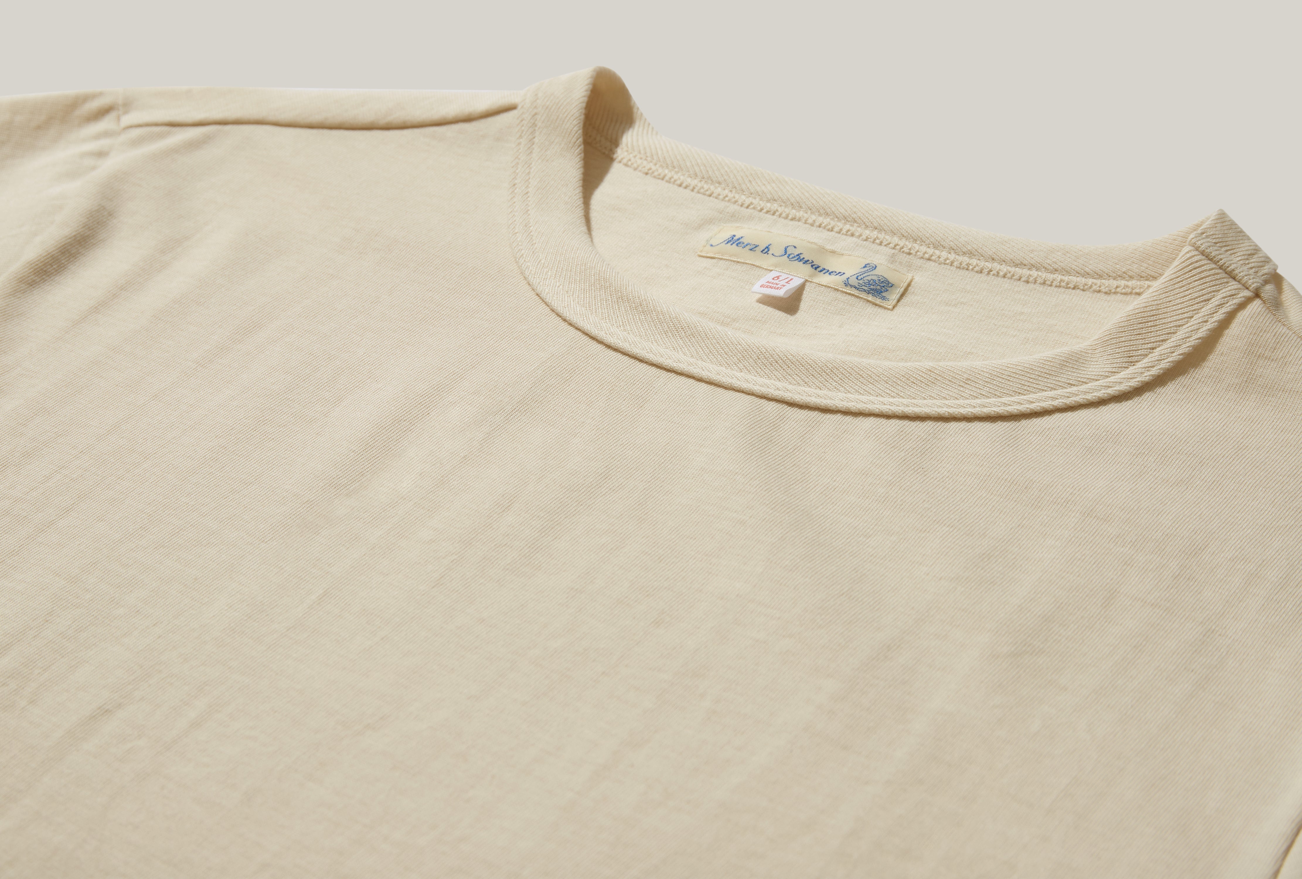 214 LOOPWHEELED MIDWEIGHT T-SHIRT - 7,2OZ/SQ.YD. / RELAXED FIT Off white