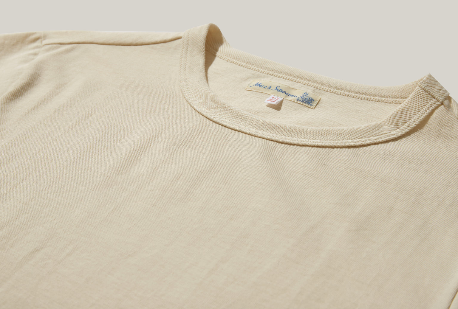 214 LOOPWHEELED MIDWEIGHT T-SHIRT - 7,2OZ/SQ.YD. / RELAXED FIT Off white