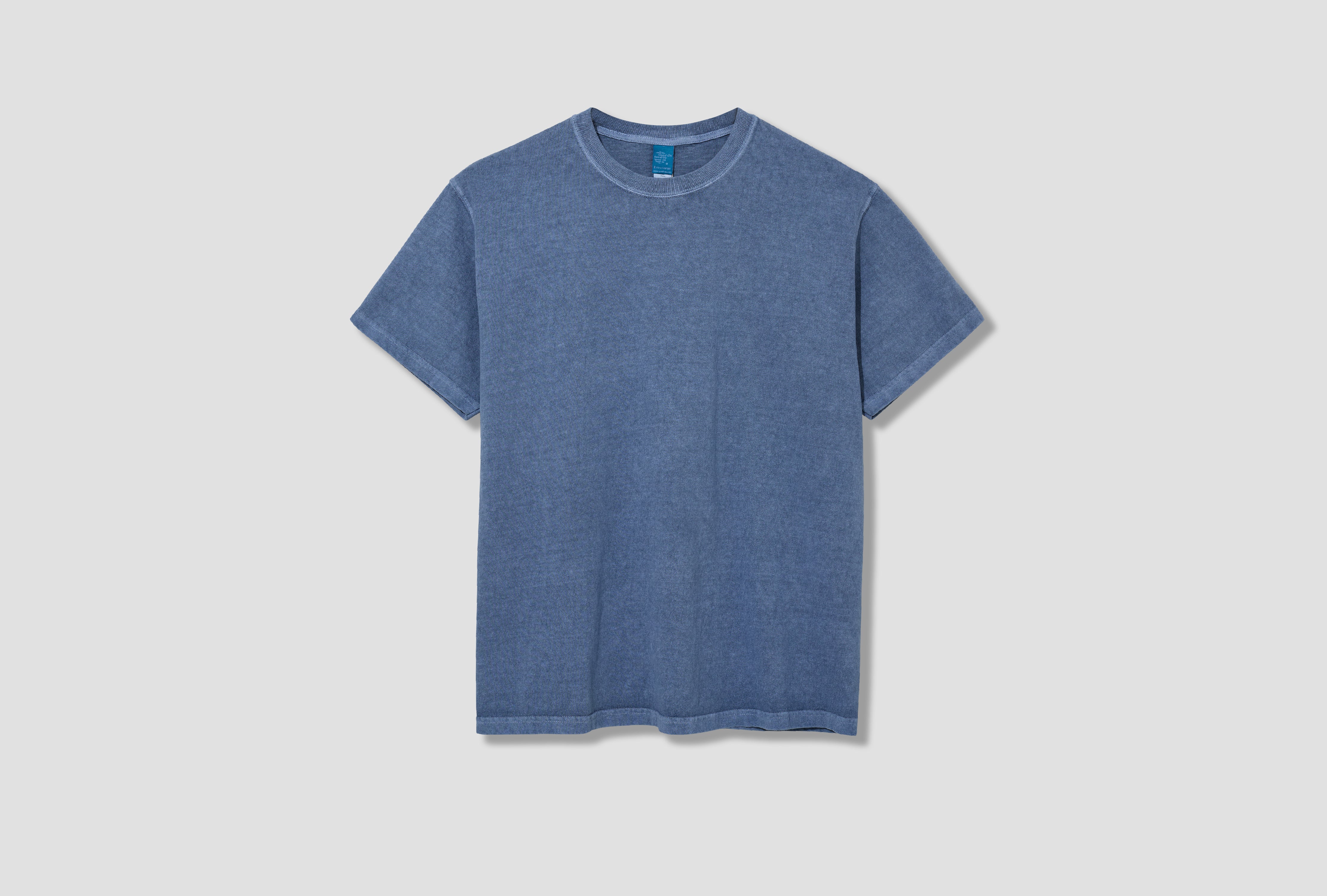 SS CREWNECK TEE - PIGMENT DYE / GOST-701 Blue