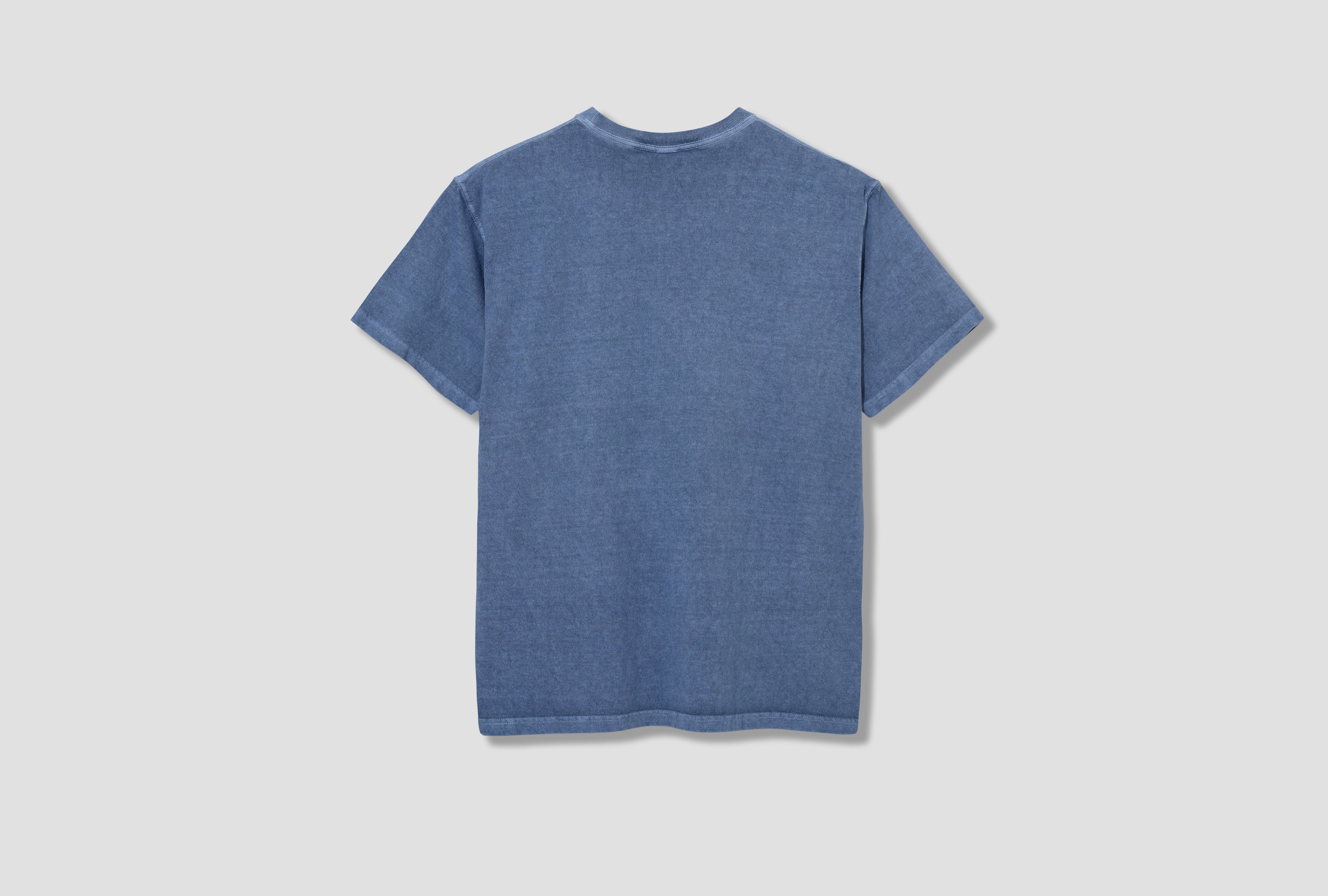 SS CREWNECK TEE - PIGMENT DYE / GOST-701 Blue