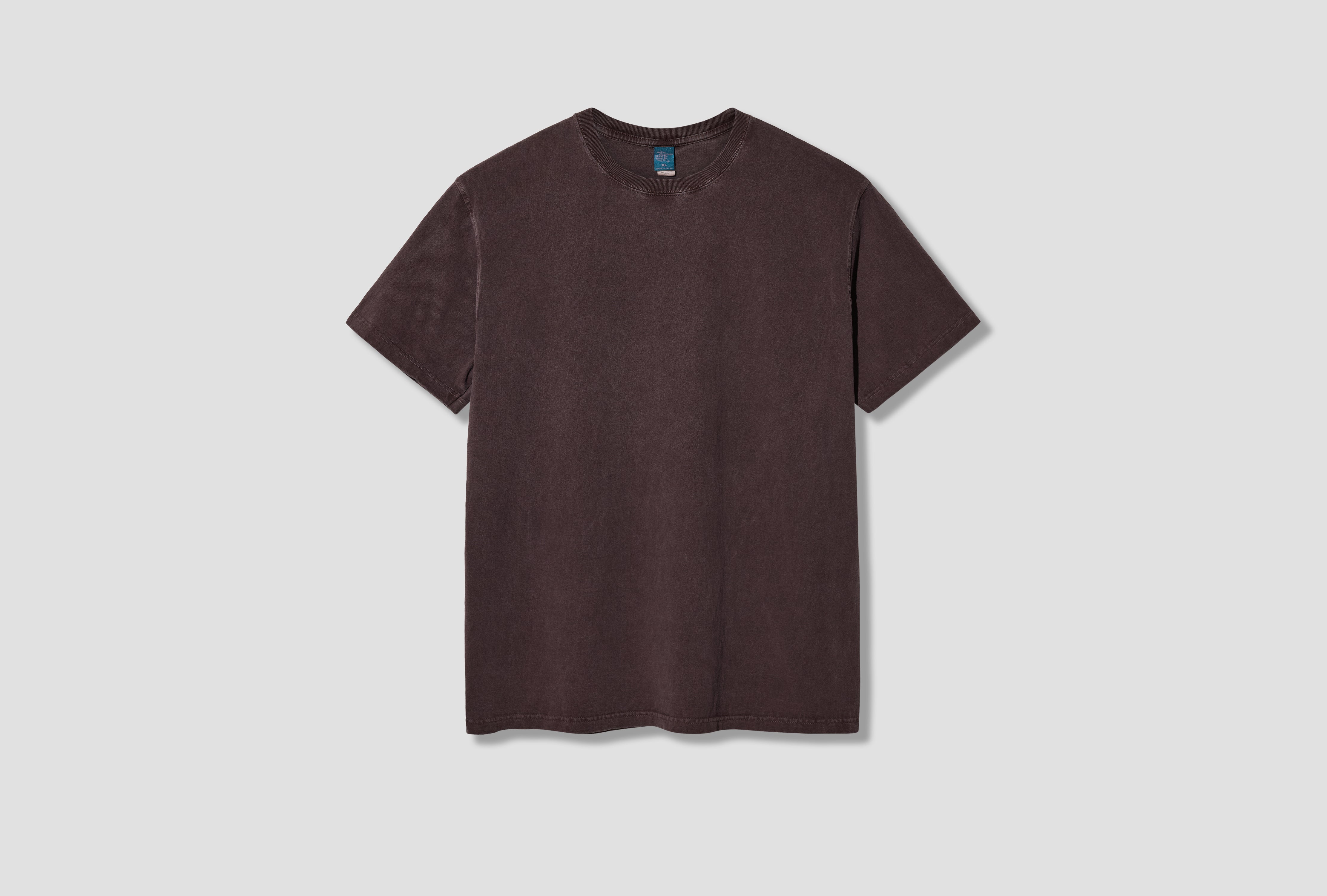 SS CREWNECK TEE - PIGMENT DYE / GOST-701 Dark brown