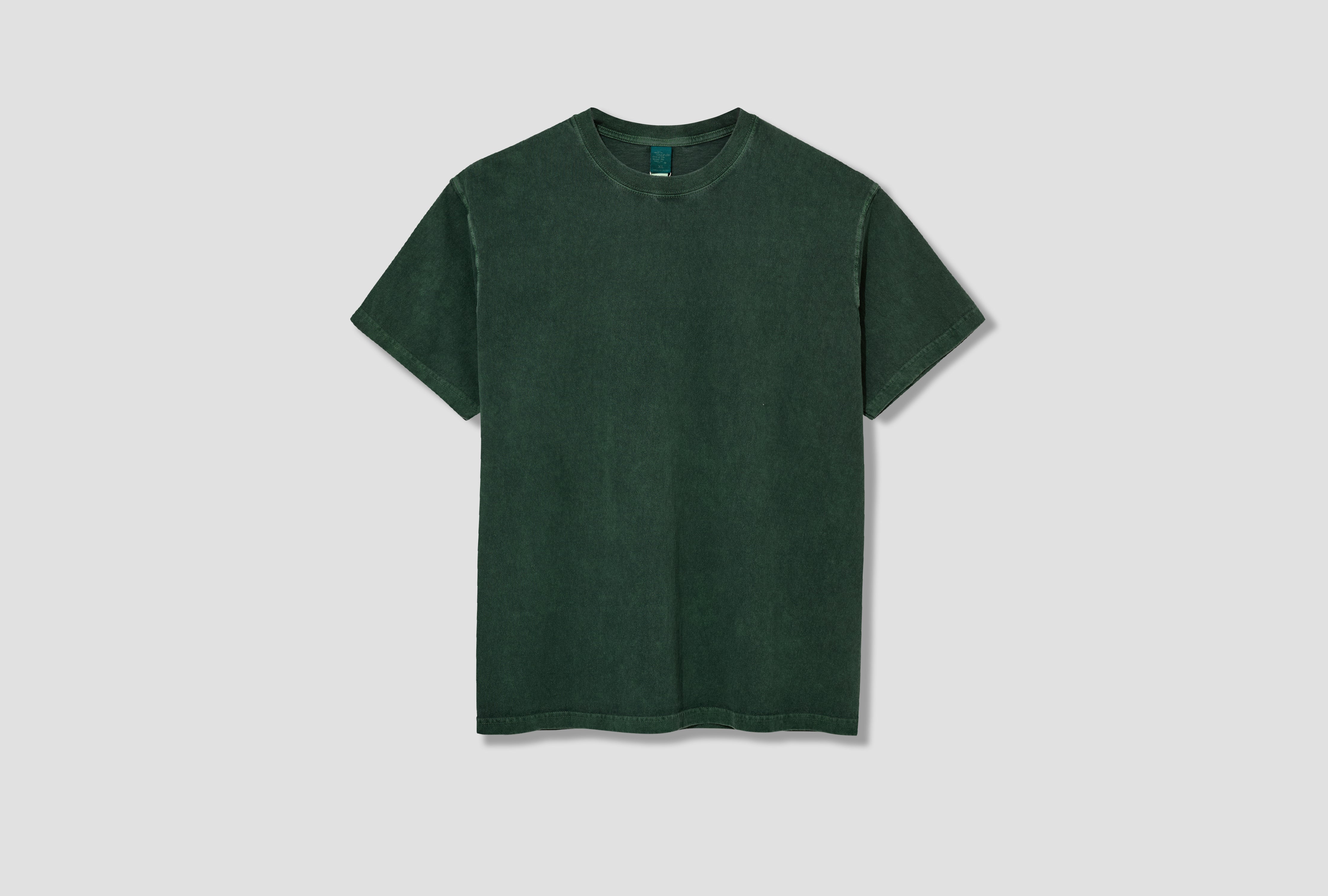 SS CREWNECK TEE - PIGMENT DYE / GOST-701 Dark green
