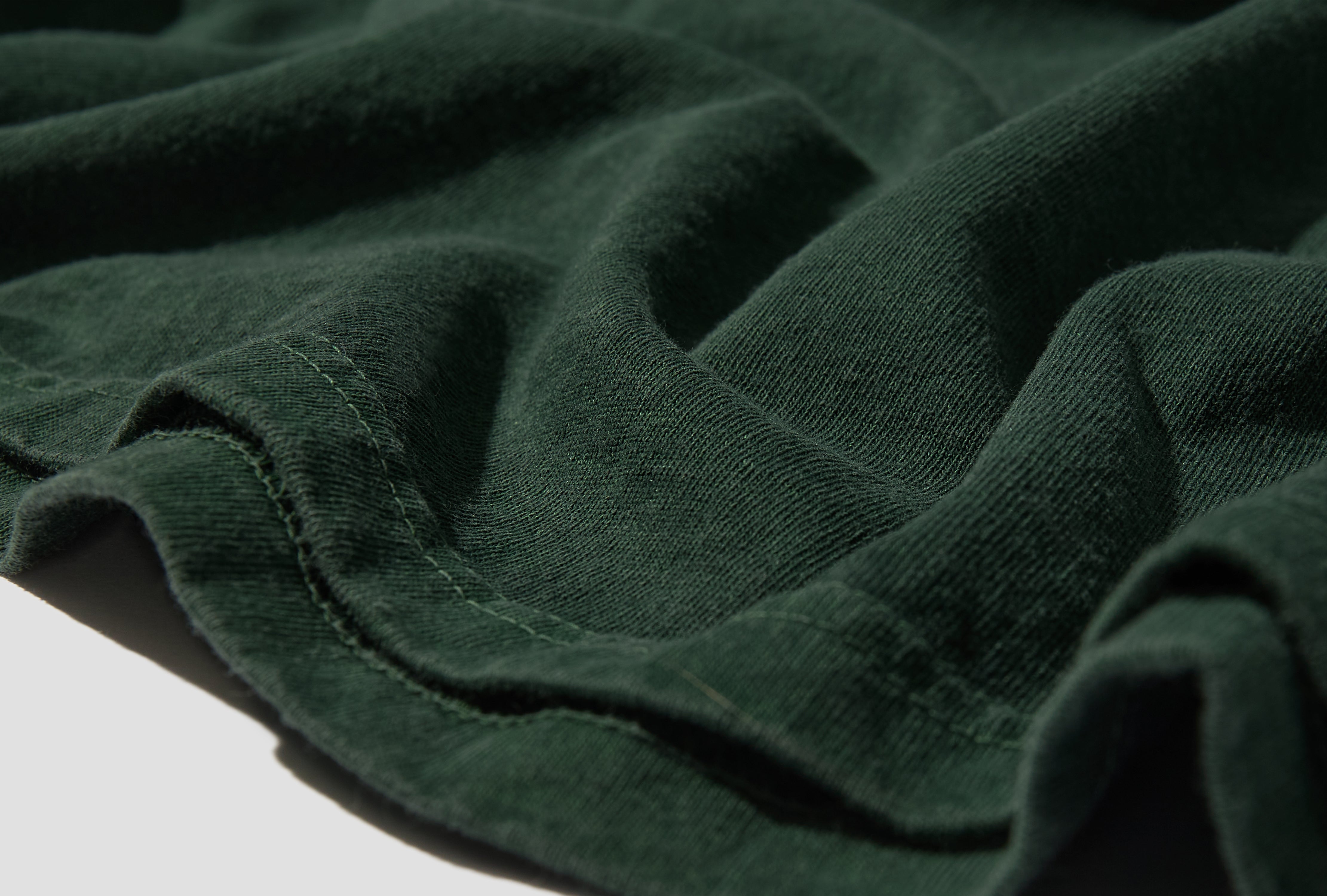 SS CREWNECK TEE - PIGMENT DYE / GOST-701 Dark green