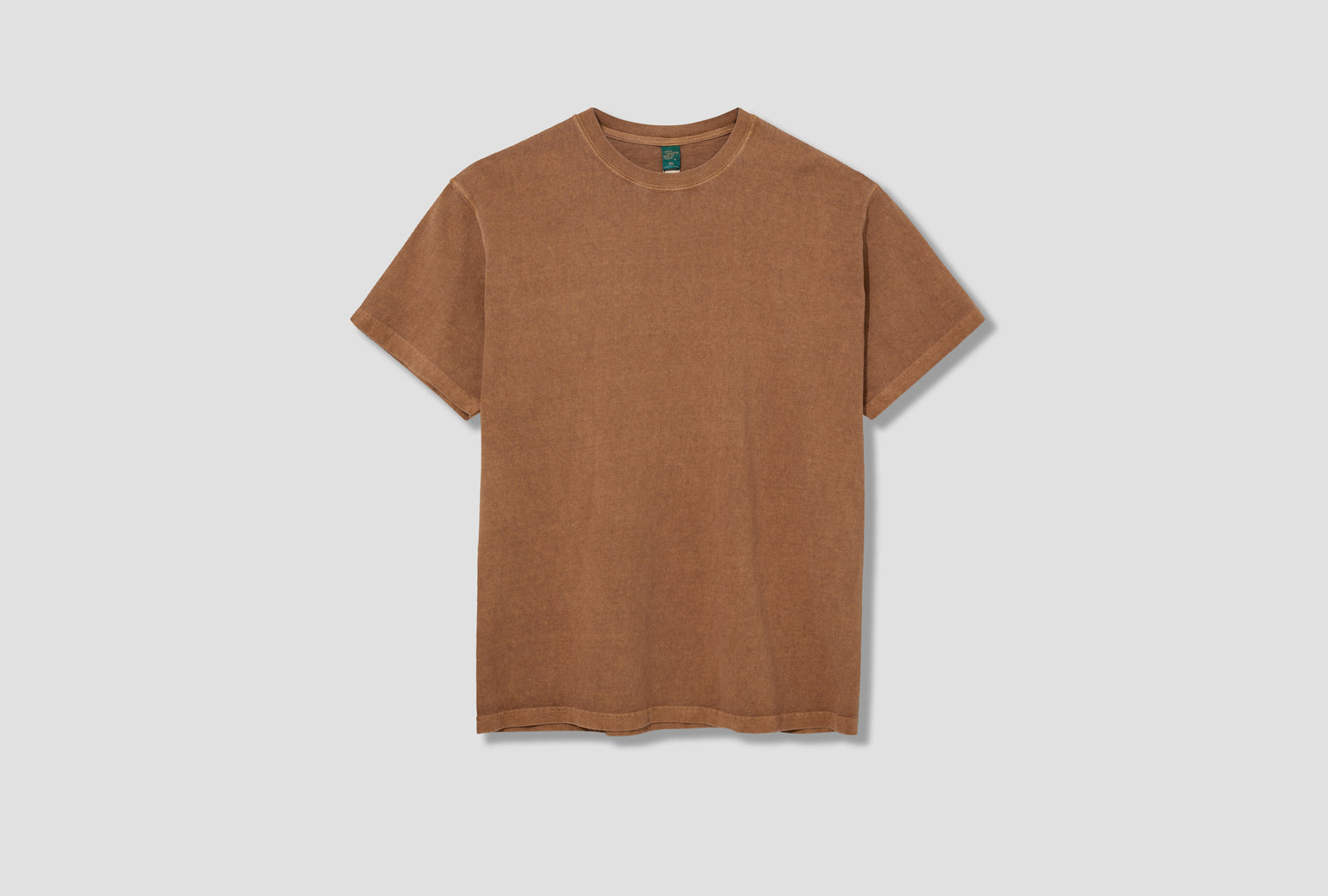SS CREWNECK TEE - PIGMENT DYE / GOST-701 Light brown