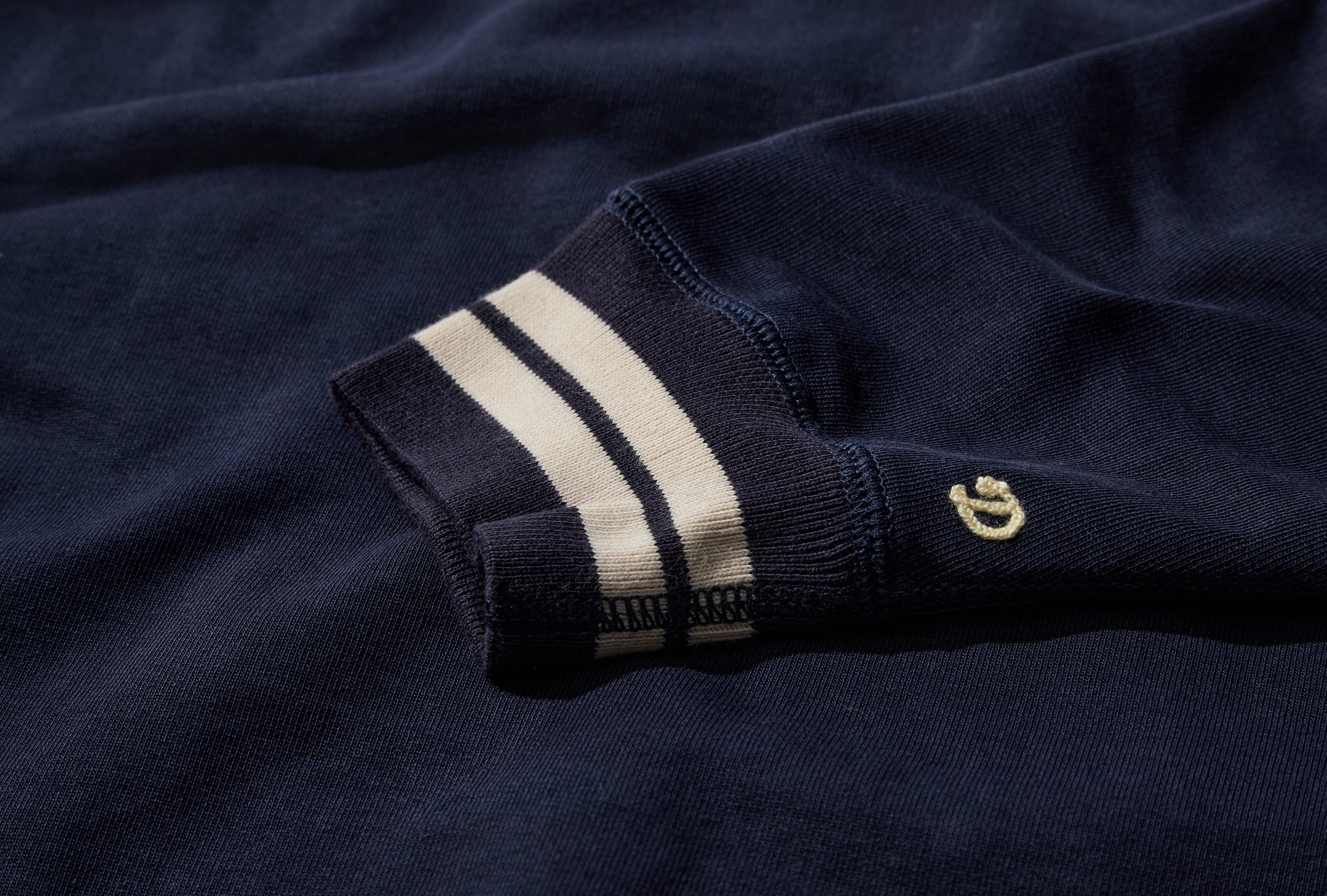 STRIPED RIB LS SWEATSHIRT DR2A5I 24046-02 Navy