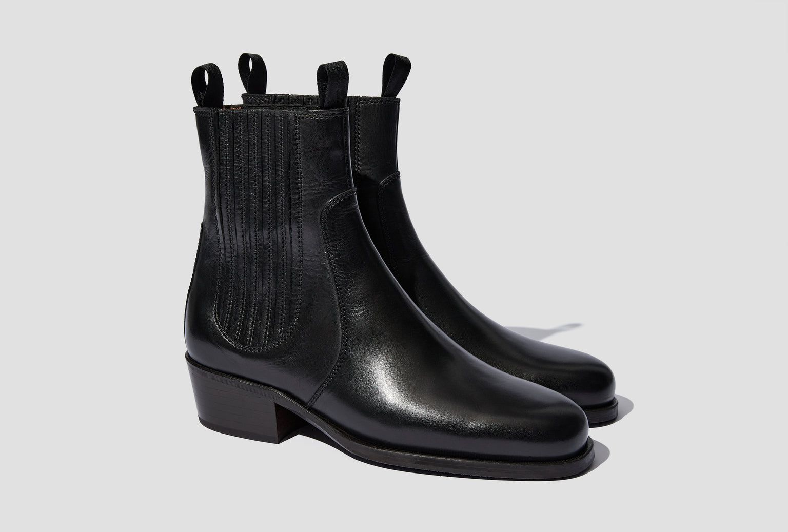 CHELSEA BOOTS - SHINY VEGETABLE LEATHER FO0121 LL0106 Black