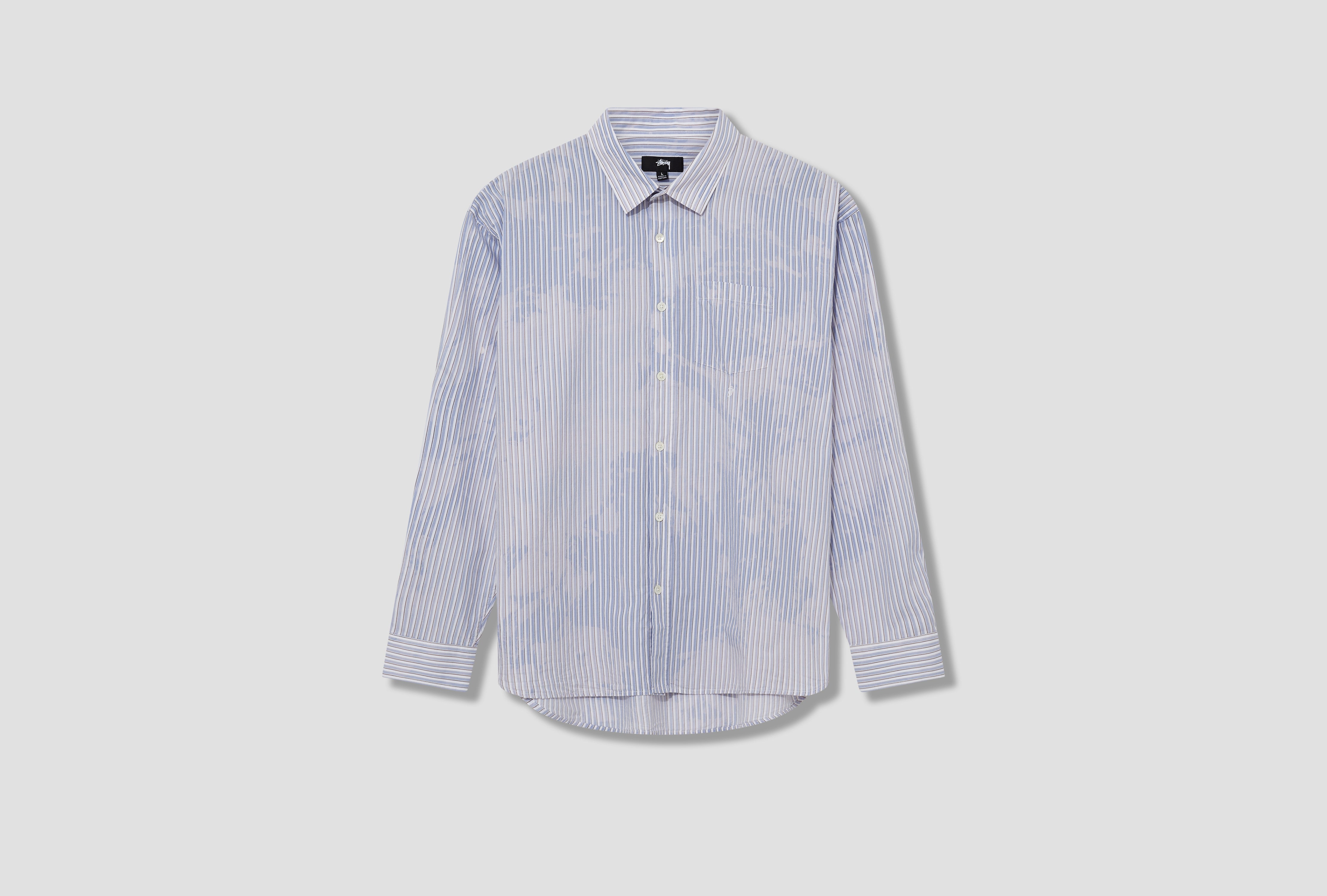 CLASSIC LS SHIRT BLEACHED 1110335 Blue