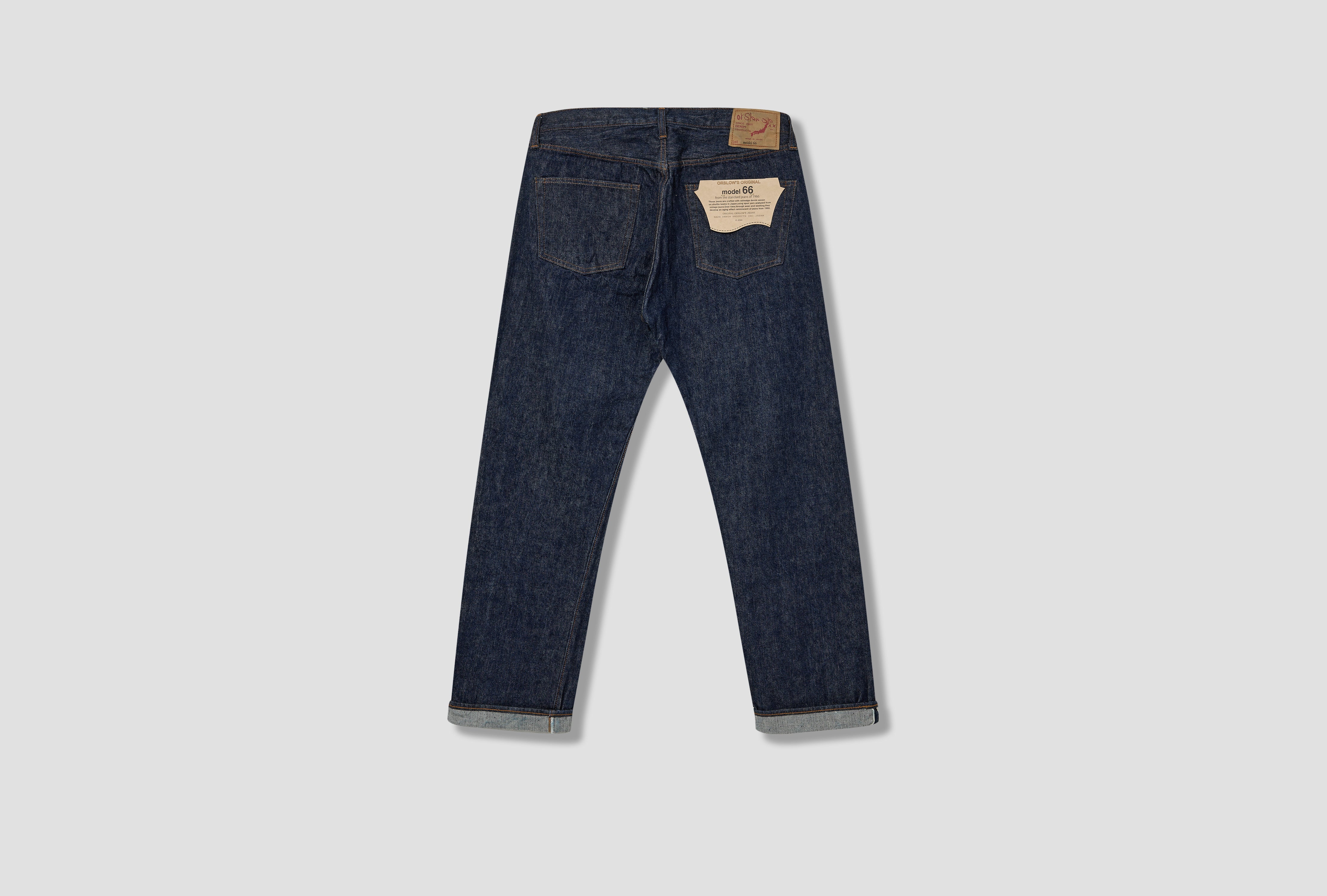 MODEL 66 1966'S STANDARD DENIM PANTS - 14OZ ORIGINAL SELVEDGE DENIM / ONE WASH 01-1056-81 Blue