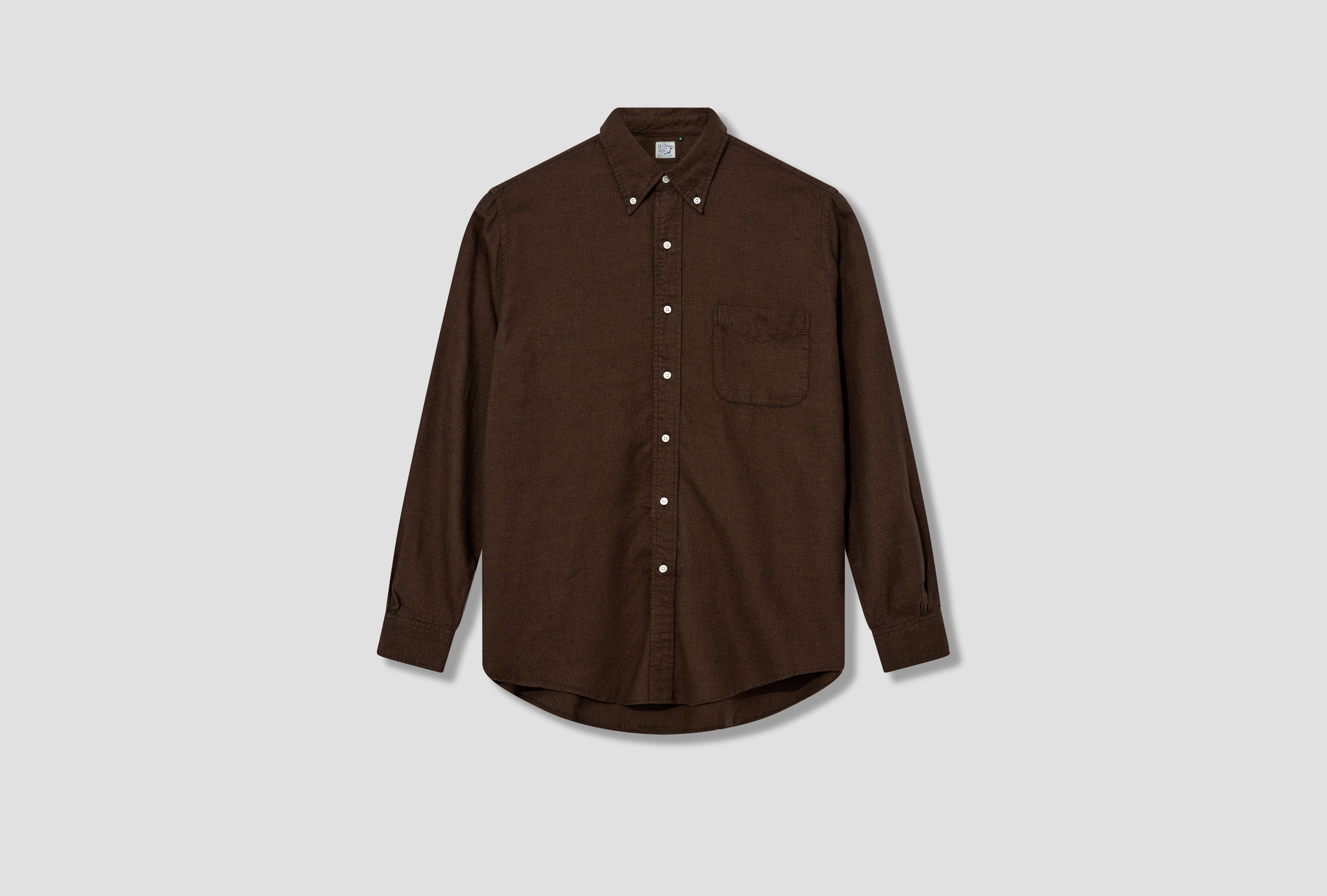 STANDARD BUTTON DOWN SHIRT - FLANNEL 01-8112-31 Burgundy