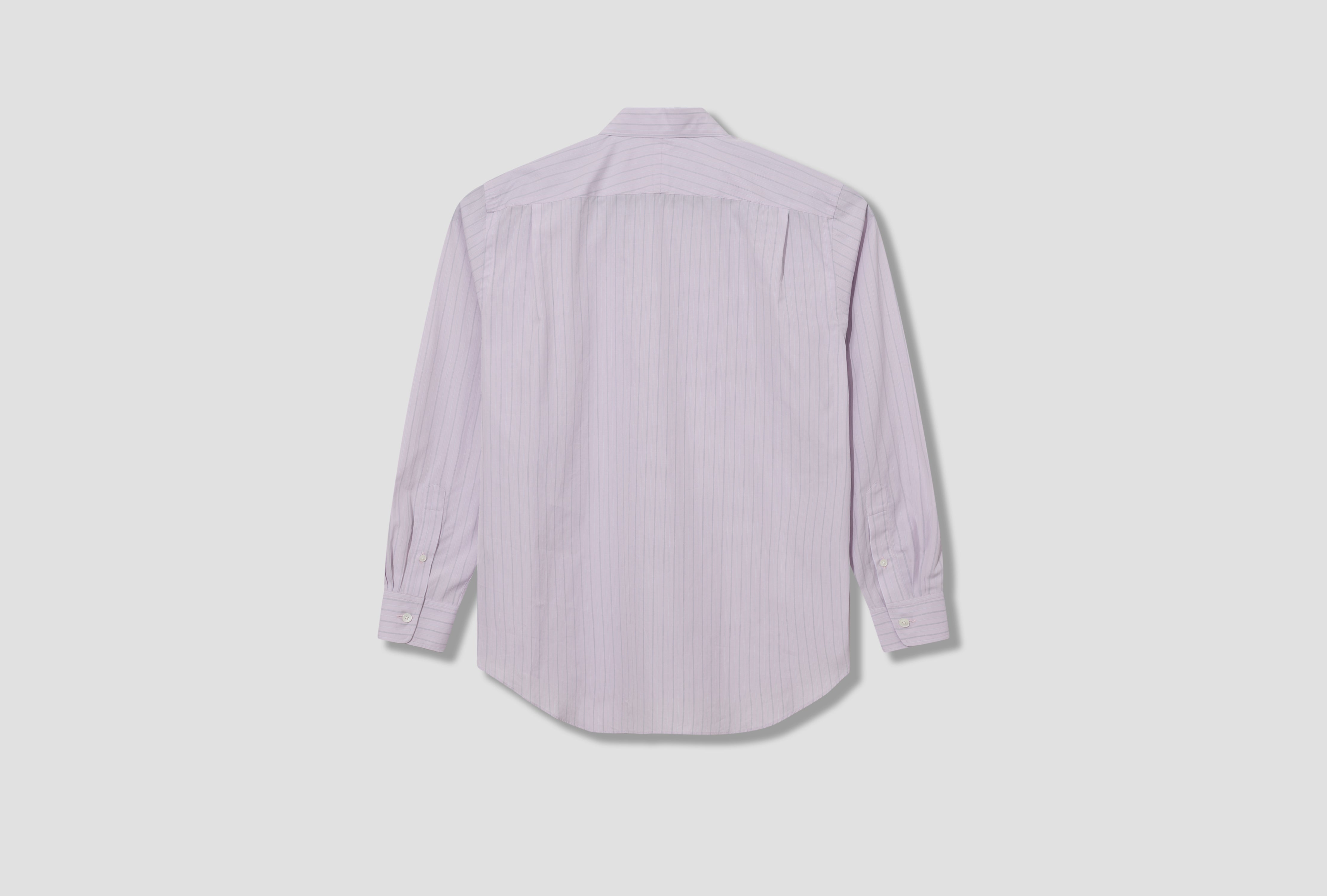 SUVIN HIGH COUNT CLOTH STRIPE SHIRT A24AS01SS Light pink