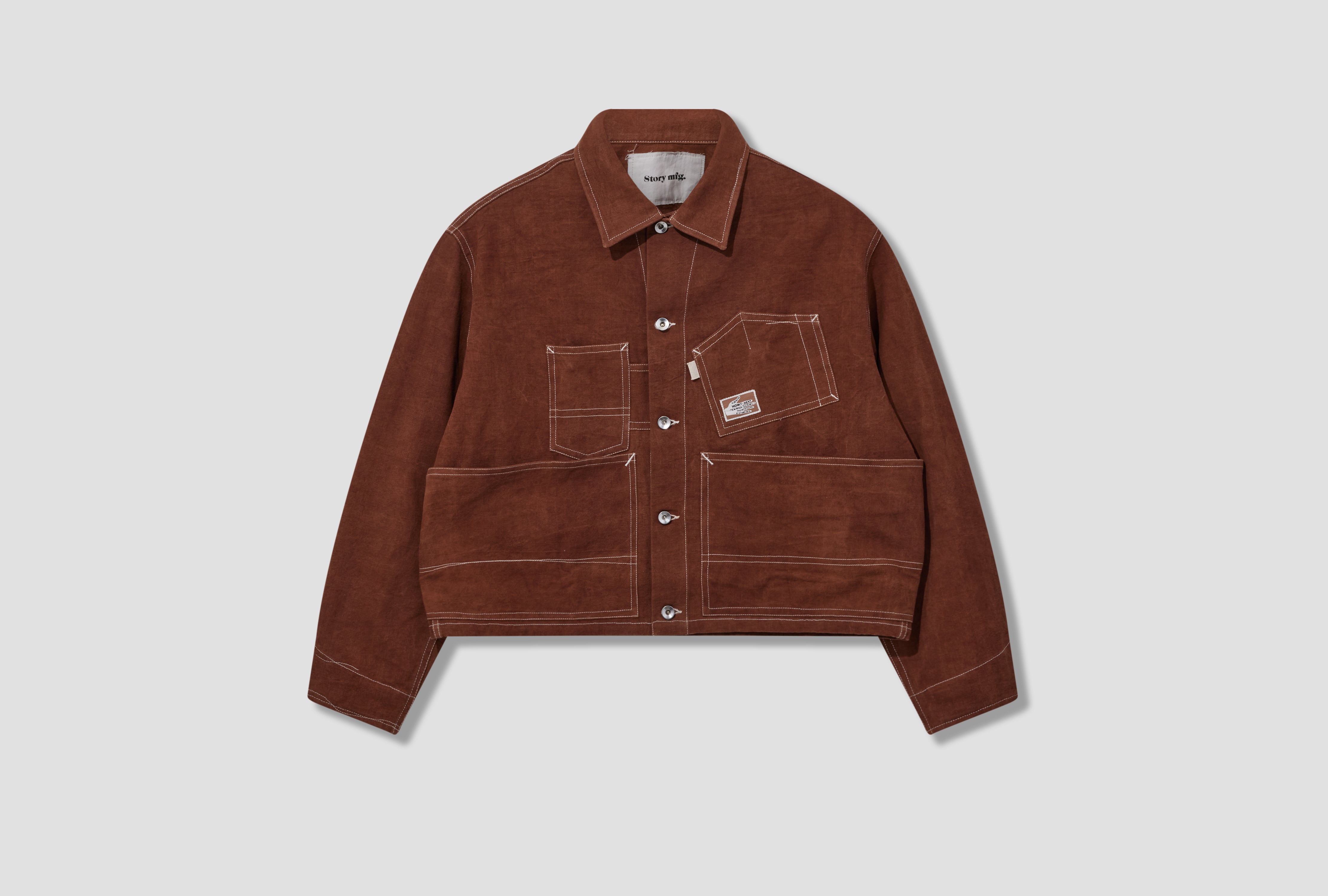 STATION JACKET - BROWN WONKY-WEAR SAW24JASTACANBRO