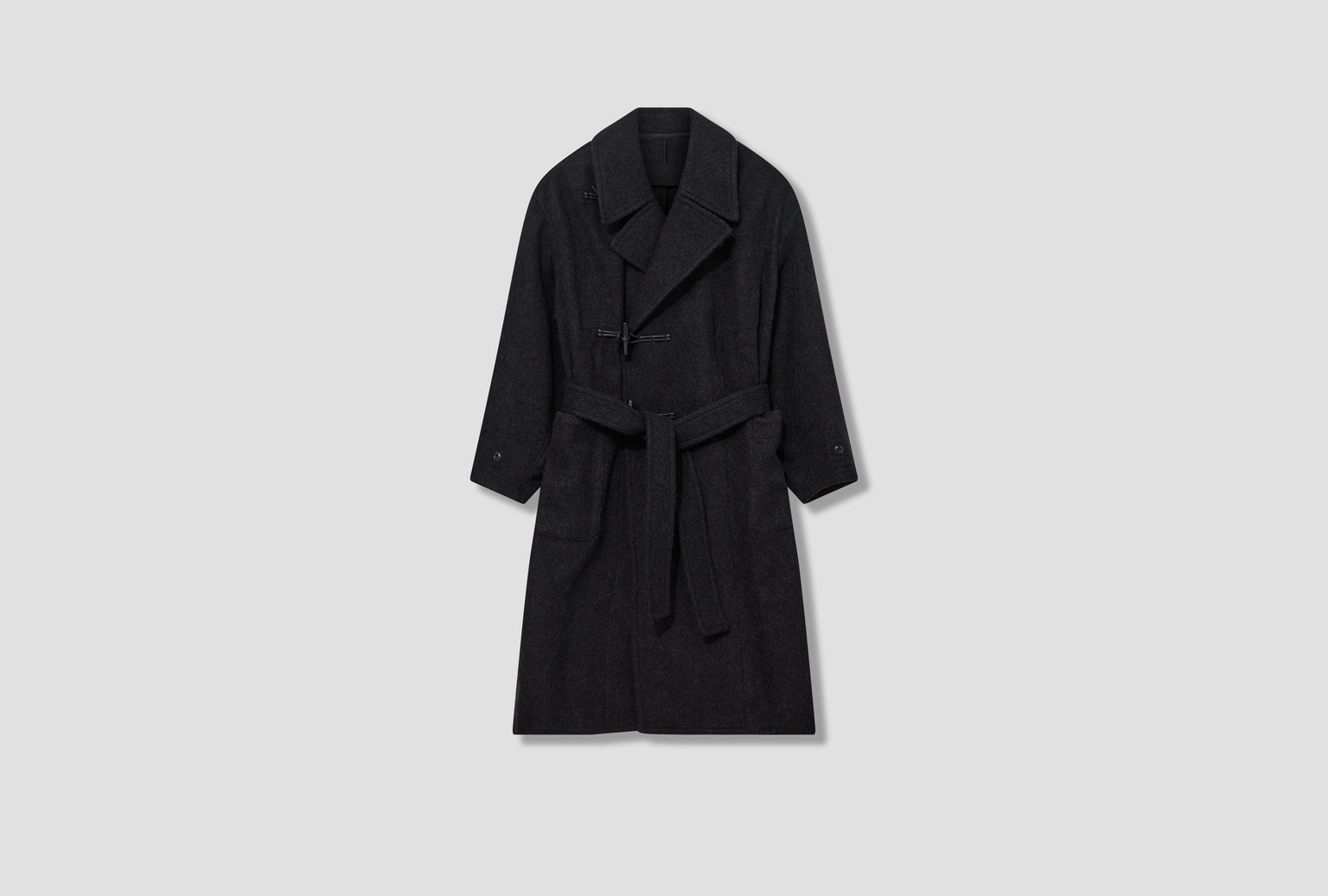 DUFFLE COAT - SOFT WOOL ALPACA CO1073 LF504 Black