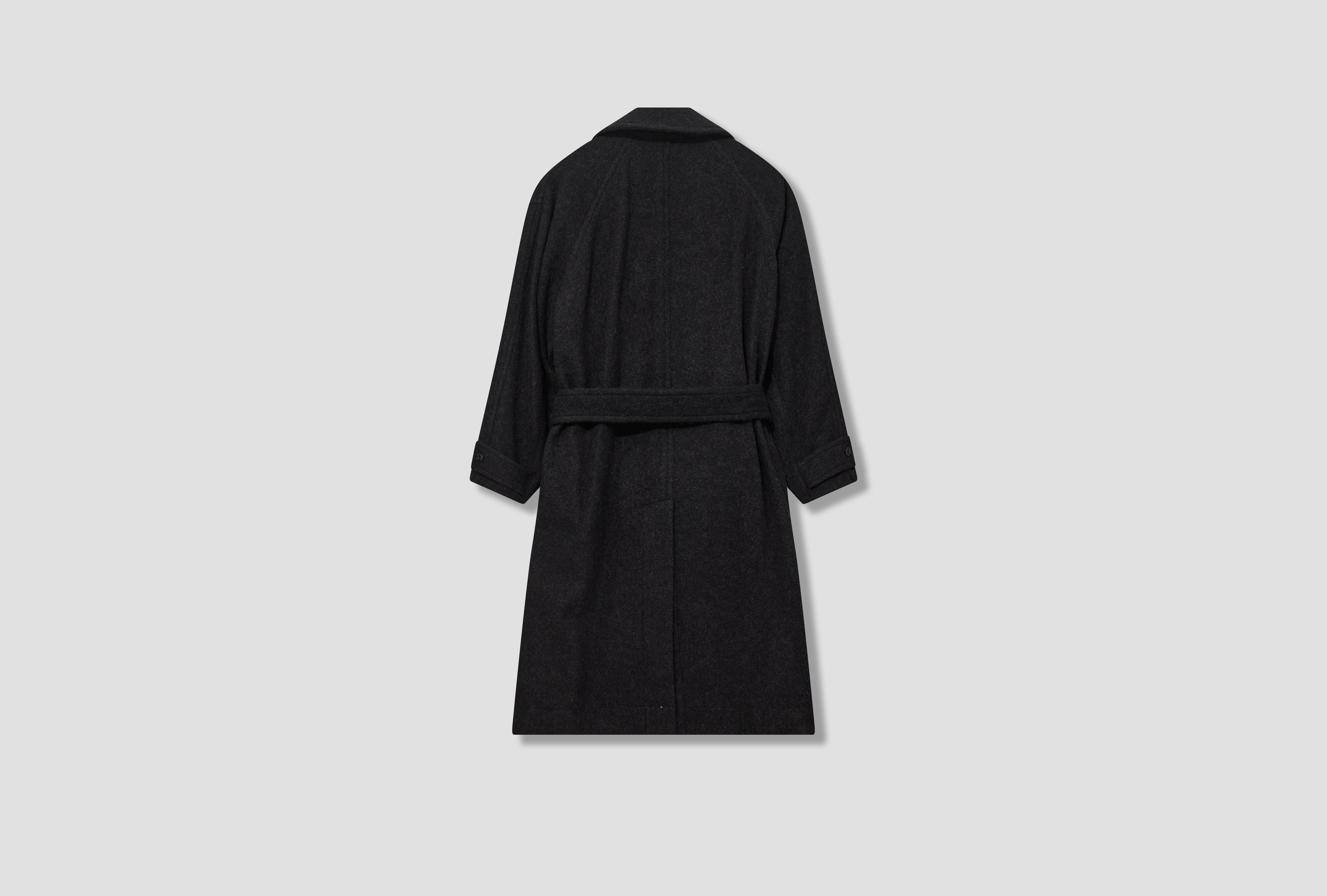 DUFFLE COAT - SOFT WOOL ALPACA CO1073 LF504 Black