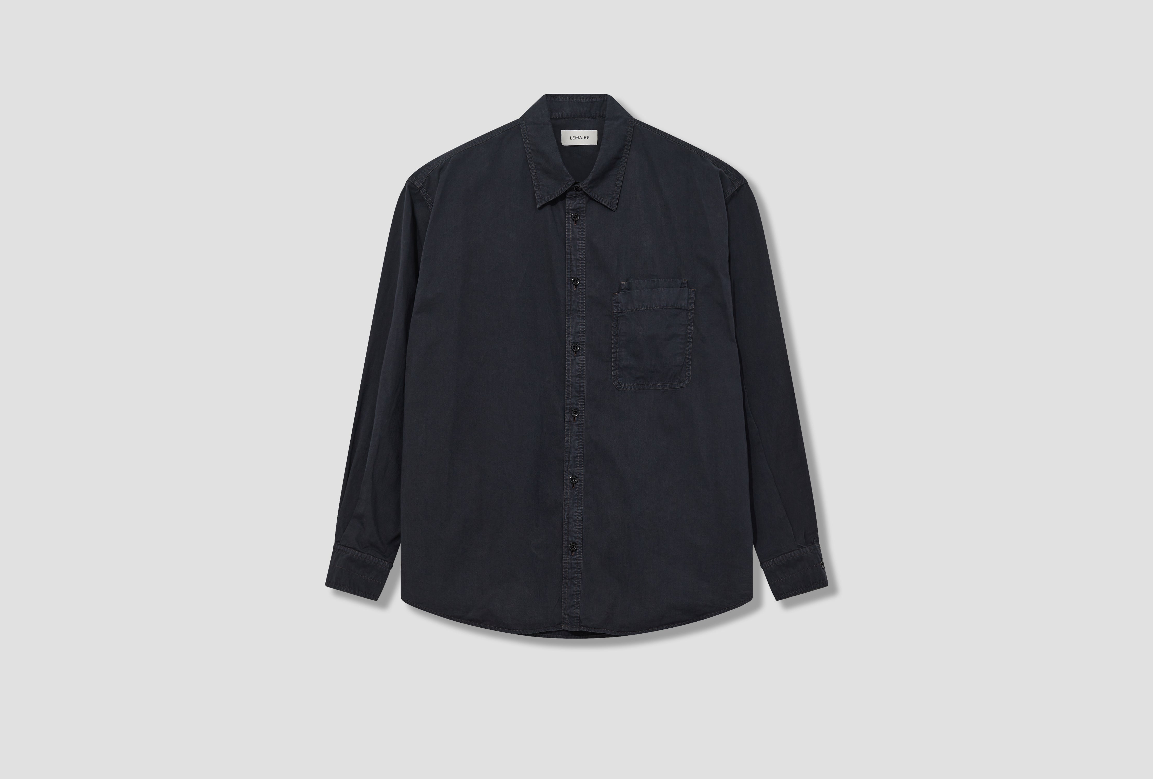 RELAXED WORKWEAR SHIRT - GD LIGHT COTTON SATIN SH1137 LF1206 Black