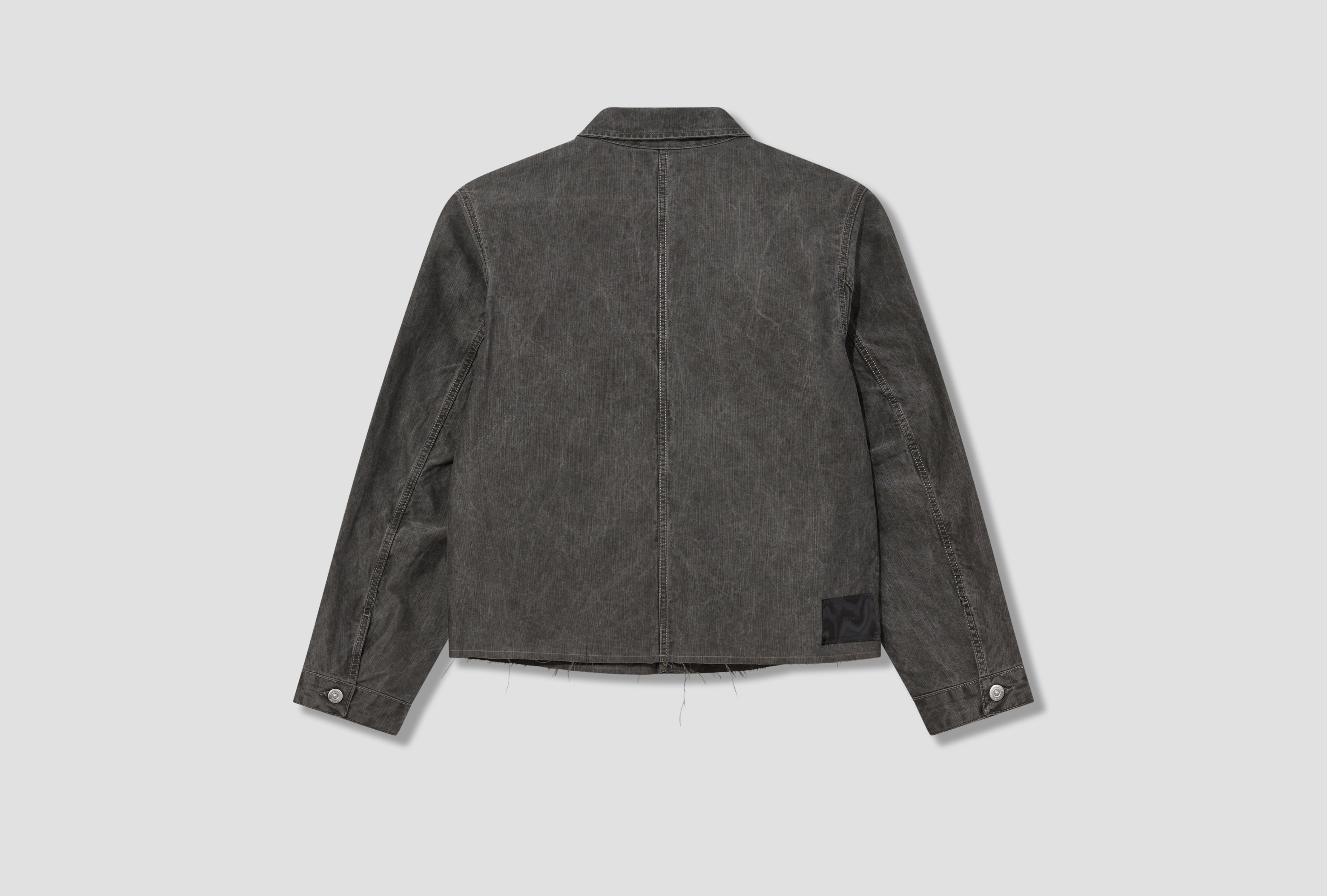 CUT REBIRTH JACKET - OLIVE PIGMENT COATED WEAVE M4245CO