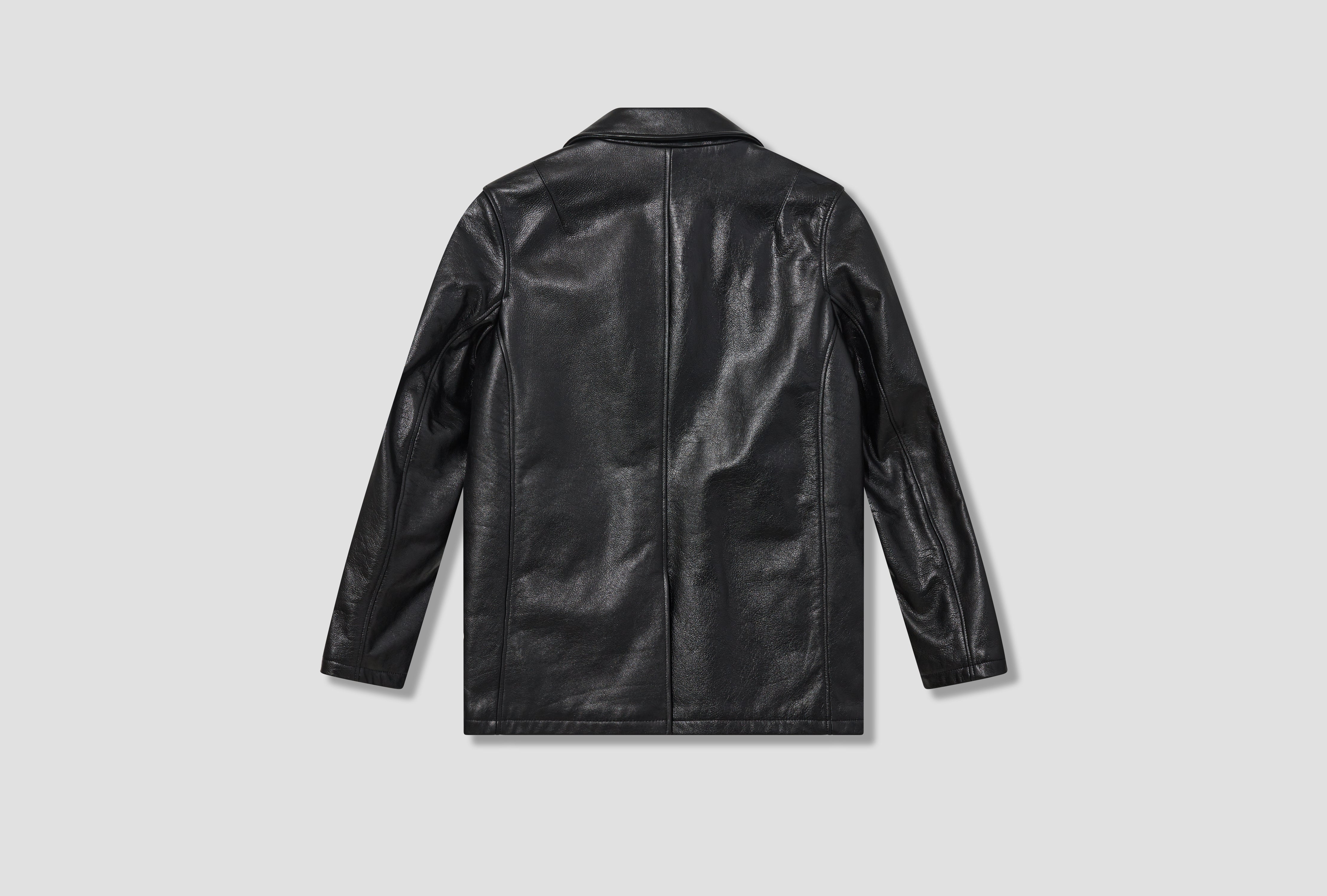 ALLEY JACKET - HEAVY GRAIN BLACK LEATHER M4249AH