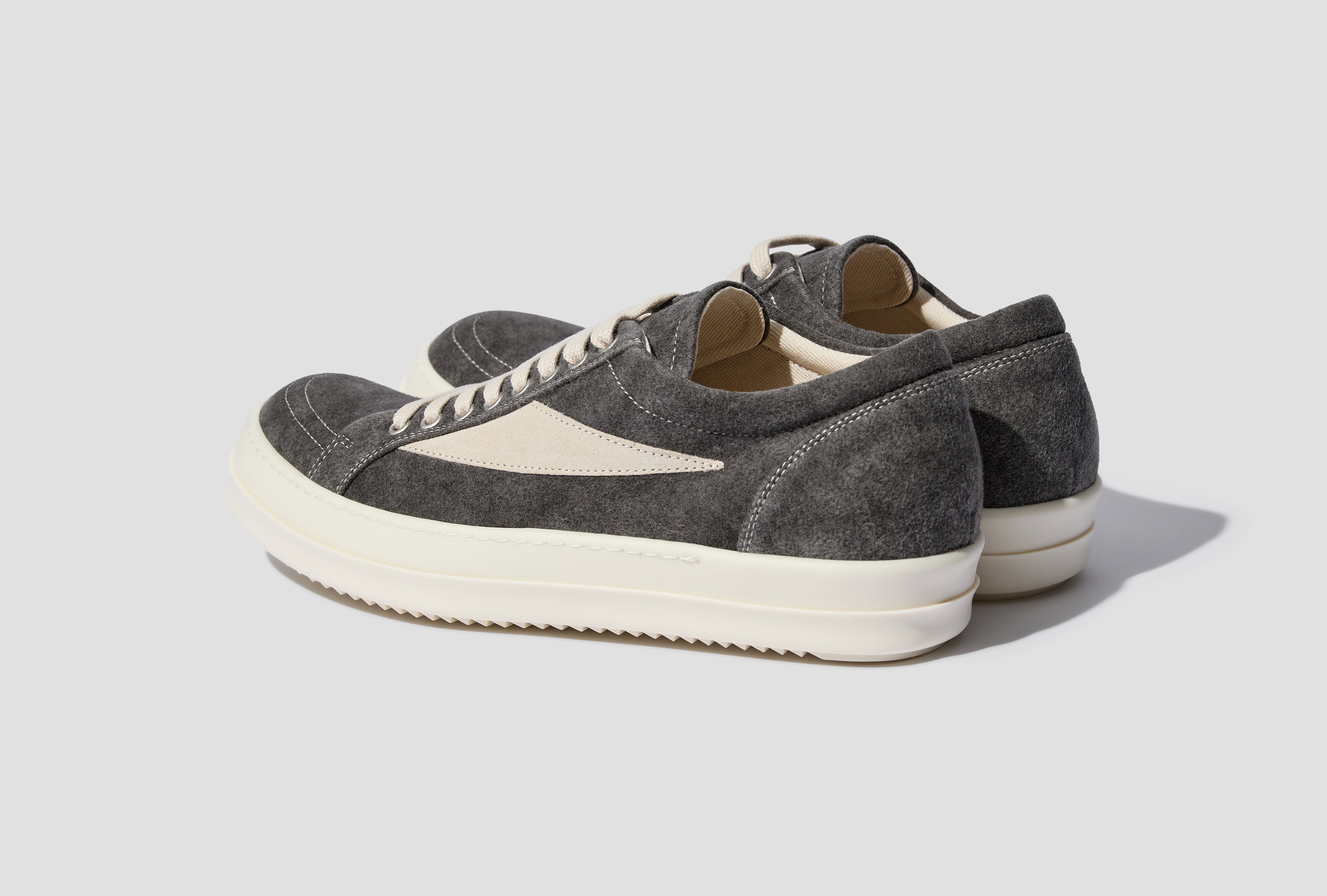 VINTAGE SNEAKS - COTTON MOLESKIN AND VELOUR SUEDE / DUST/MILK/MILK DU02D2803 MOLVS