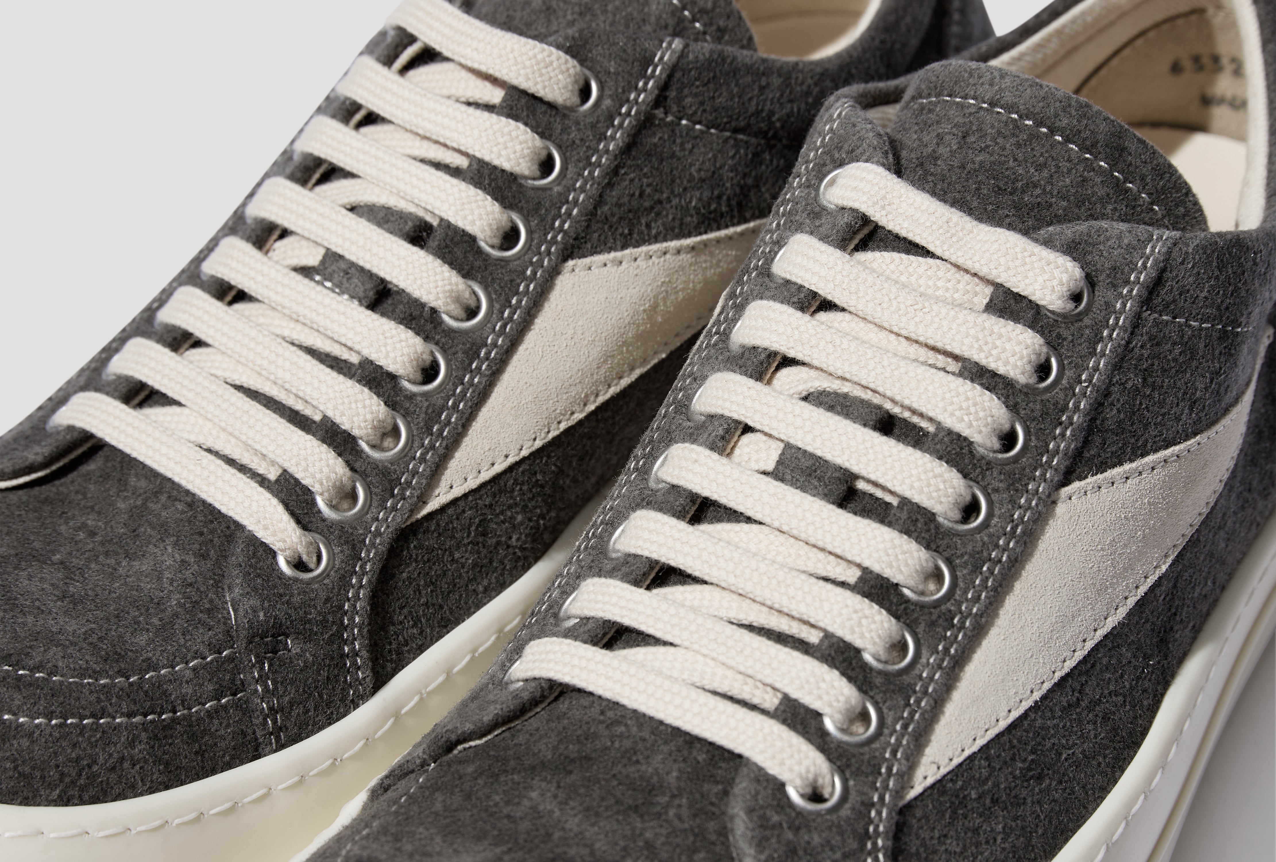 VINTAGE SNEAKS - COTTON MOLESKIN AND VELOUR SUEDE / DUST/MILK/MILK DU02D2803 MOLVS