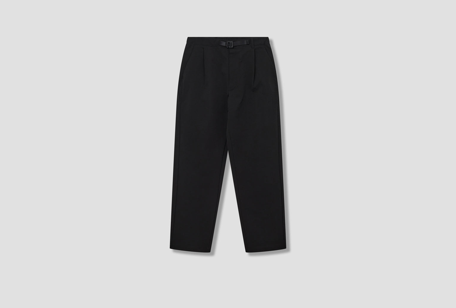 ONE TUCK TAPERED STRETCH PANTS GL74198 Black