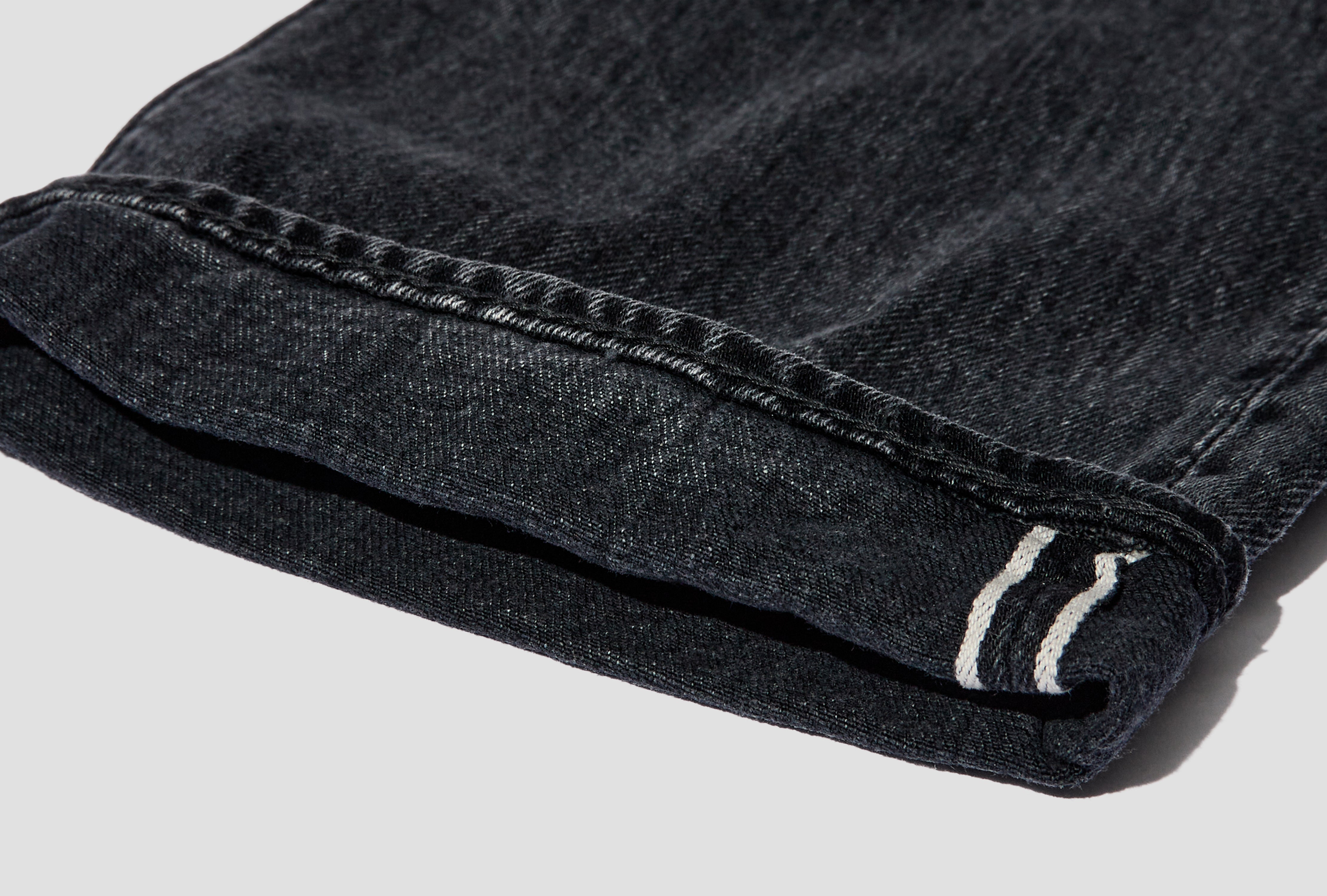 105 STANDARD - 14OZ SELVEDGE DENIM / BLACK DENIM STONE 01-1050-D61S Black