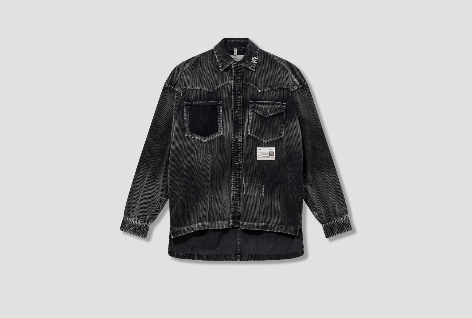 AGED CORDUROY SHIRTS A13SH086 Black