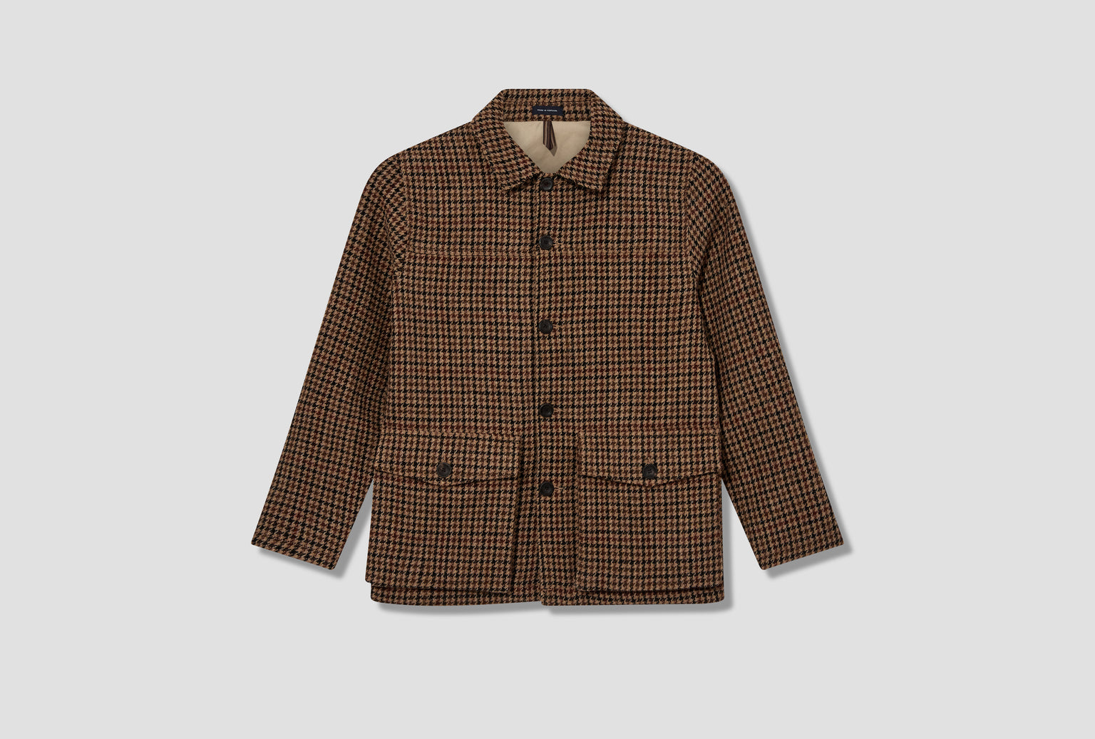 CHECKED DONKEY CHORE LINE TWEED DR2A1B 22578-01 Brown