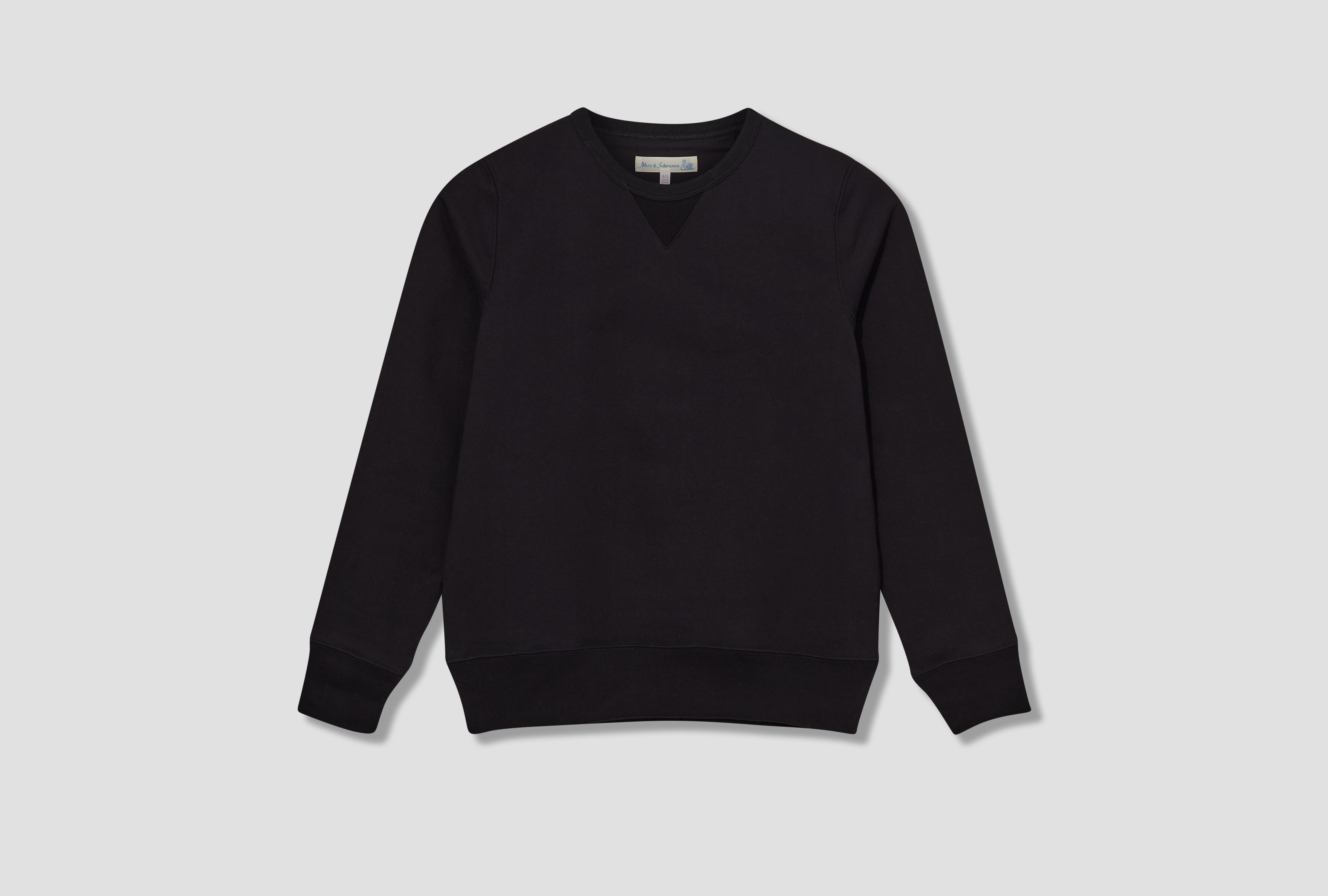 3S48 LOOPWHEELED HEAVYWEIGHT SWEATSHIRT - 14,8OZ/SQ.YD. - CLASSIC FIT Black