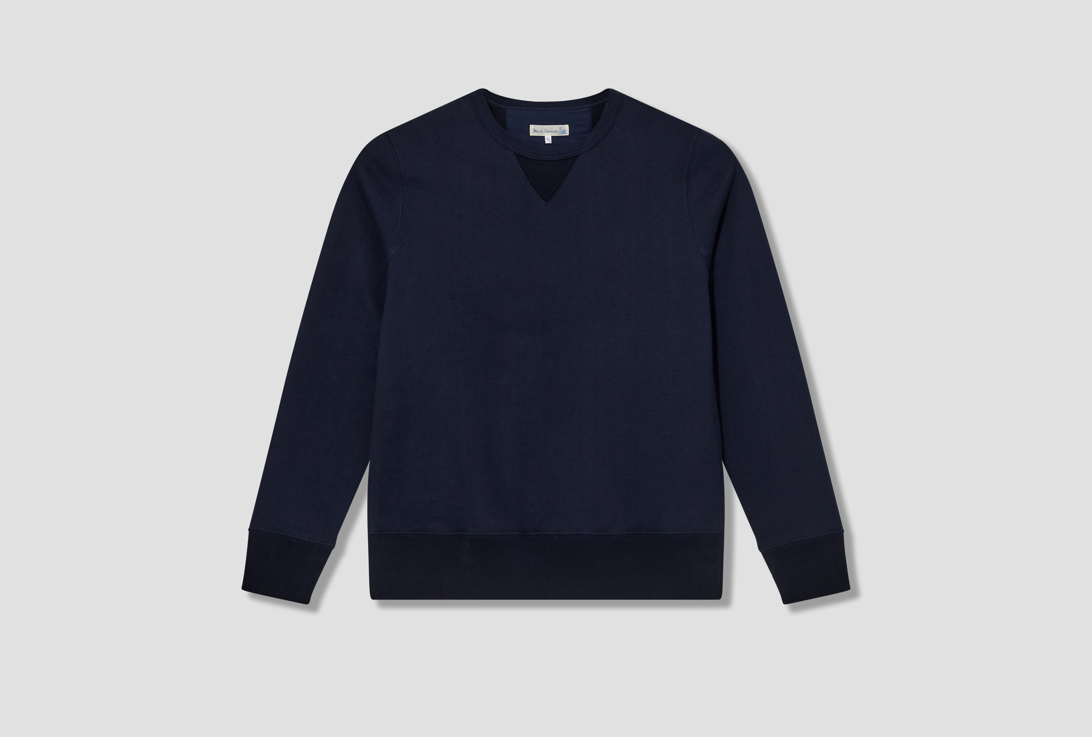 3S48 MEN'S LOOPWHEELED SWEATSHIRT HEAVY - 12,4OZ/SQ.YD. - CLASSIC FIT Blue