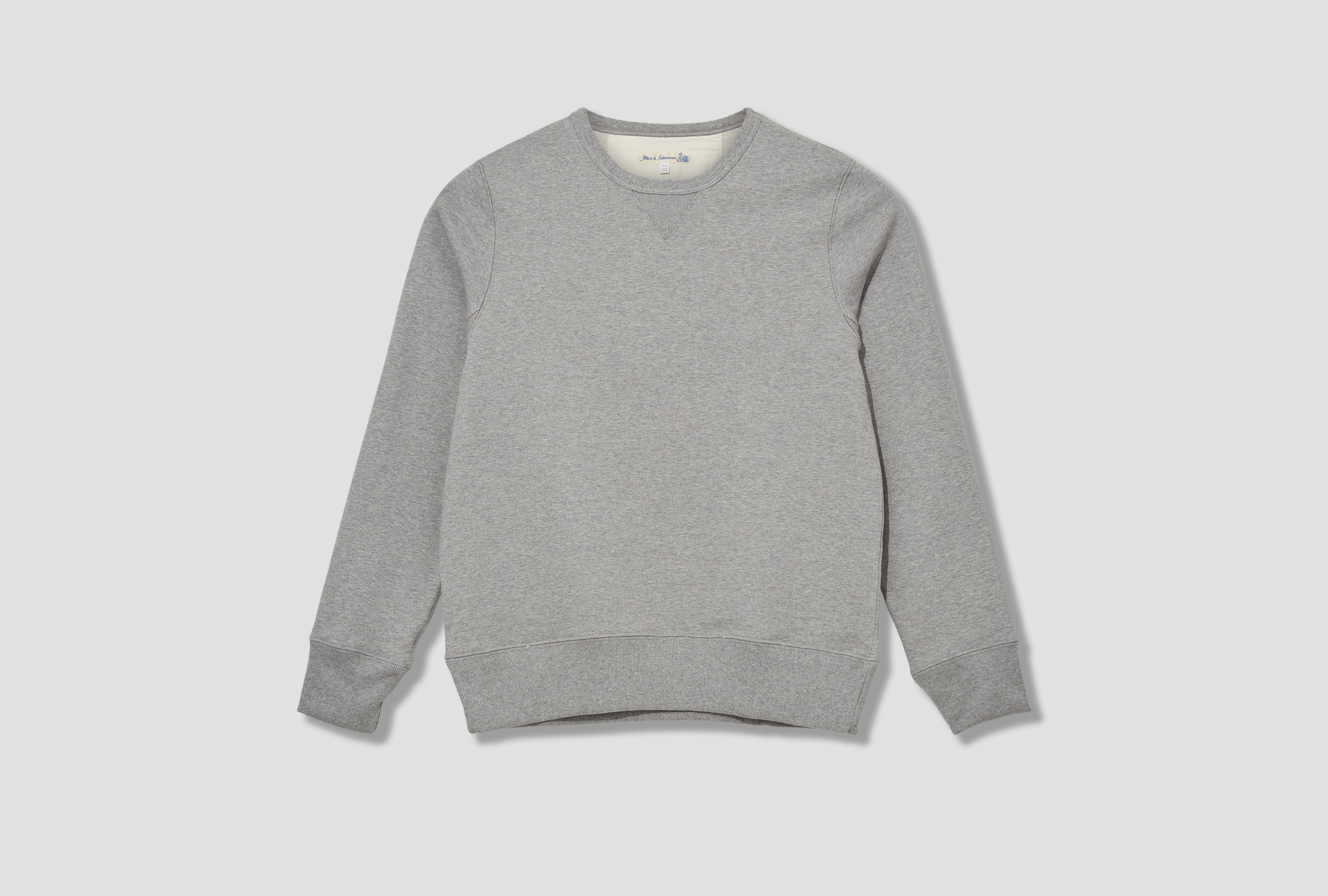 3S48 LOOPWHEELED HEAVYWEIGHT SWEATSHIRT - 14,8OZ/SQ.YD. - CLASSIC FIT Grey